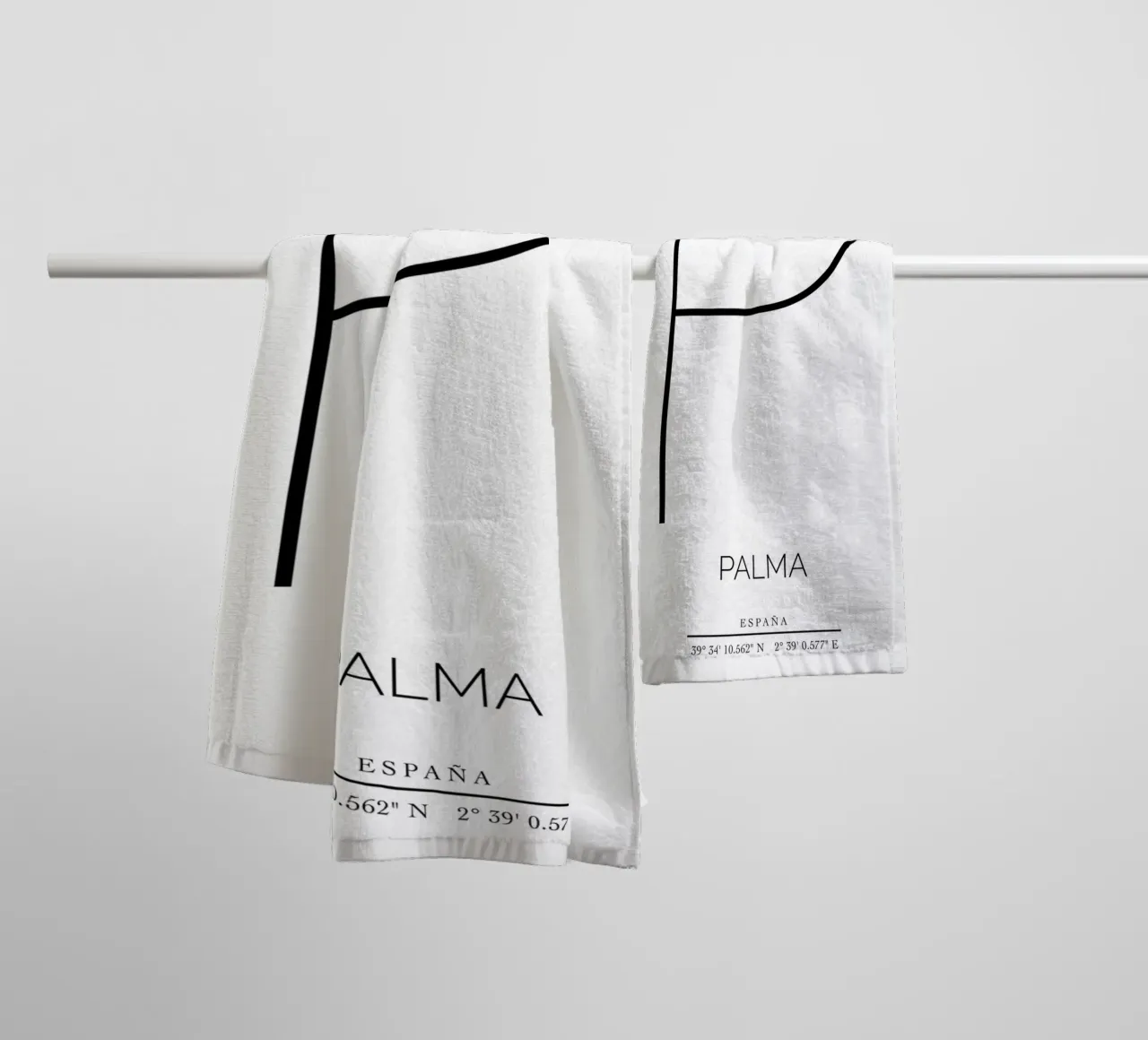 PALMA - blanco asciugamano da bagno da CityLights