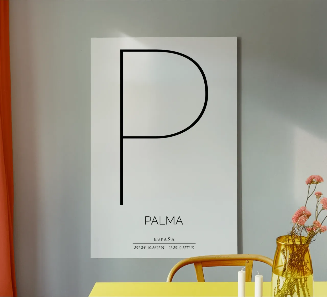 PALMA - blanco tela con Cornice a cassetta da CityLights