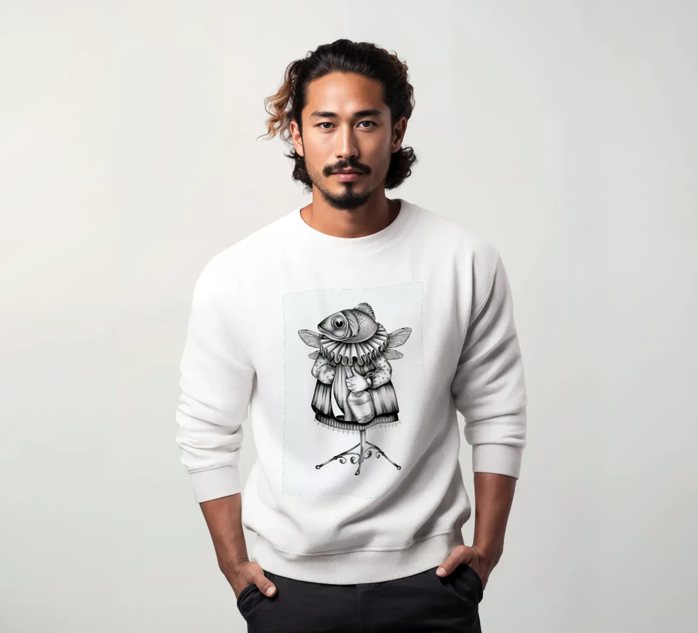 Fish felpa da Maria Vdovichenko