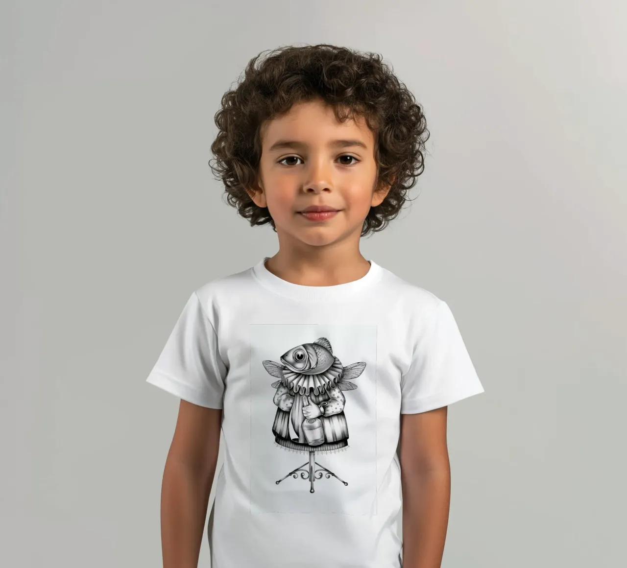 Fish t-shirt bambini da Maria Vdovichenko