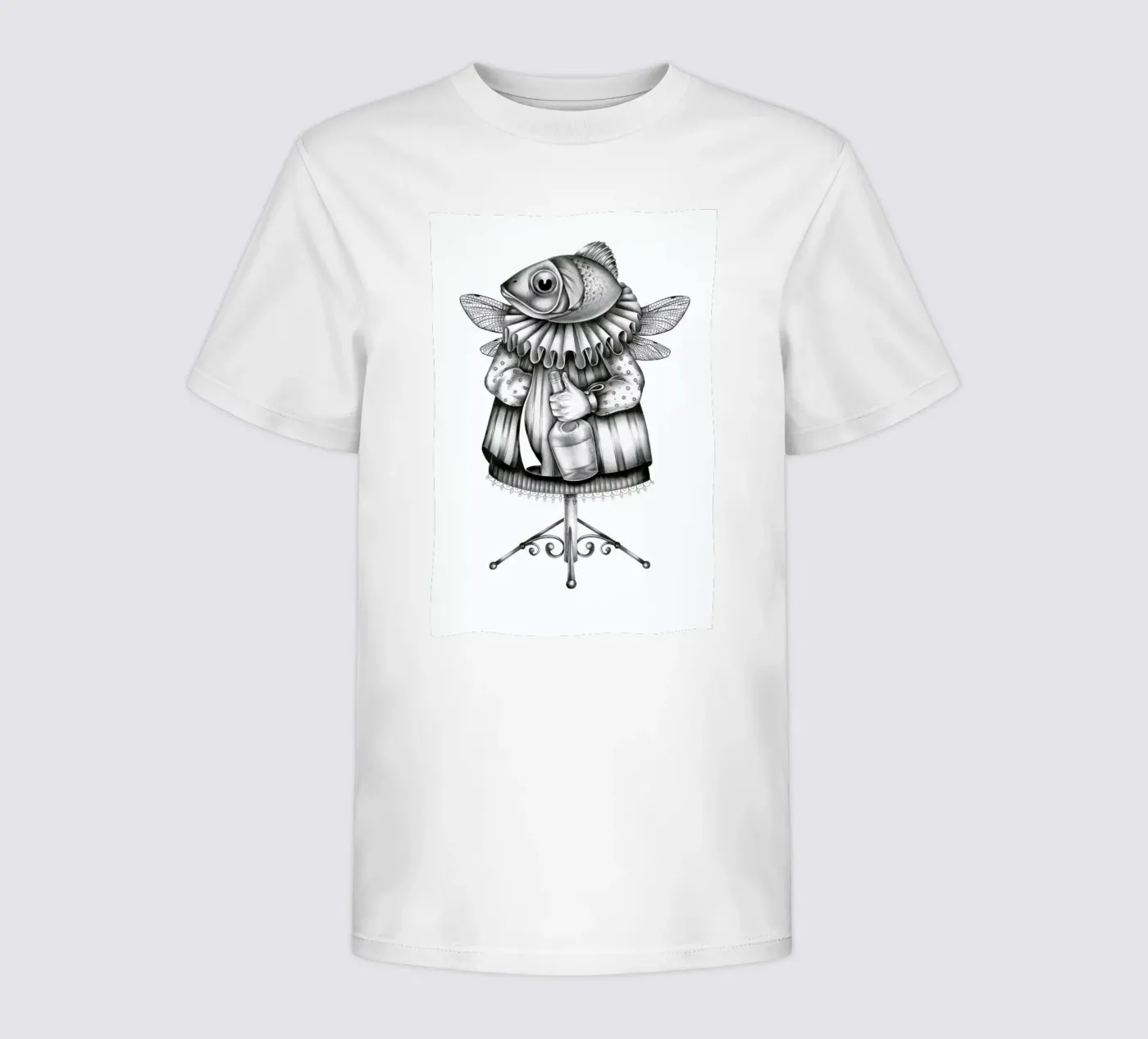 Fish t-shirt bambini da Maria Vdovichenko