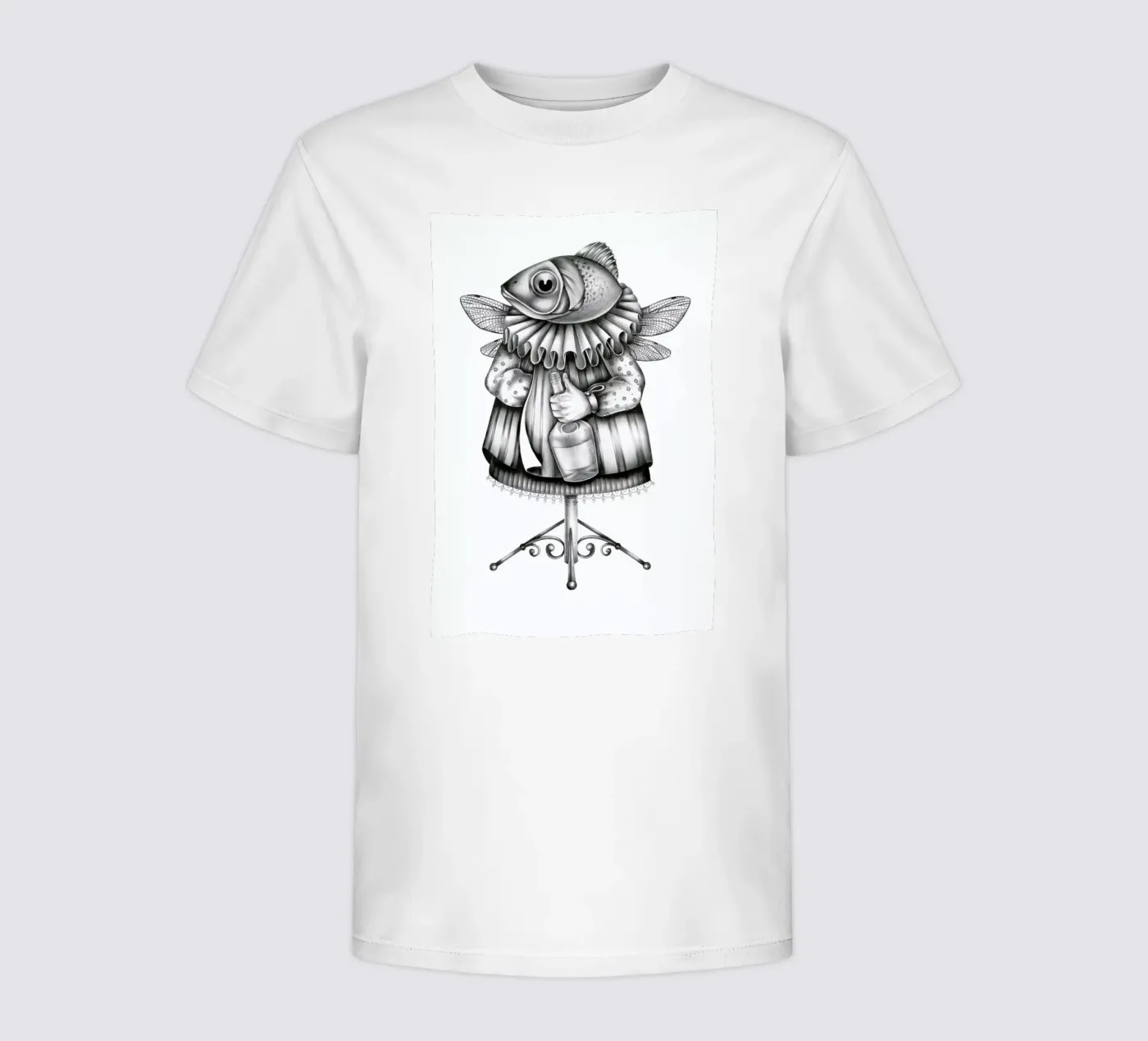 Fish kinder t-shirt van Maria Vdovichenko