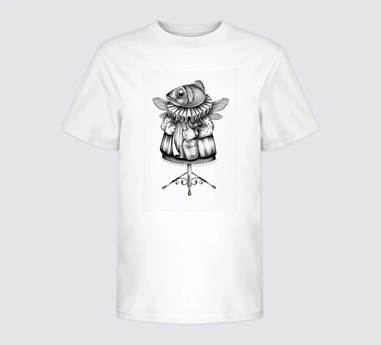 Fish t-shirt bambini da Maria Vdovichenko