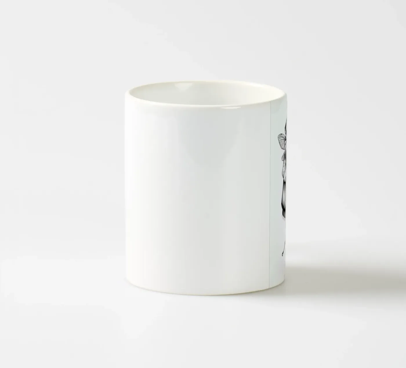 Fish ceramic mug by Maria Vdovichenko