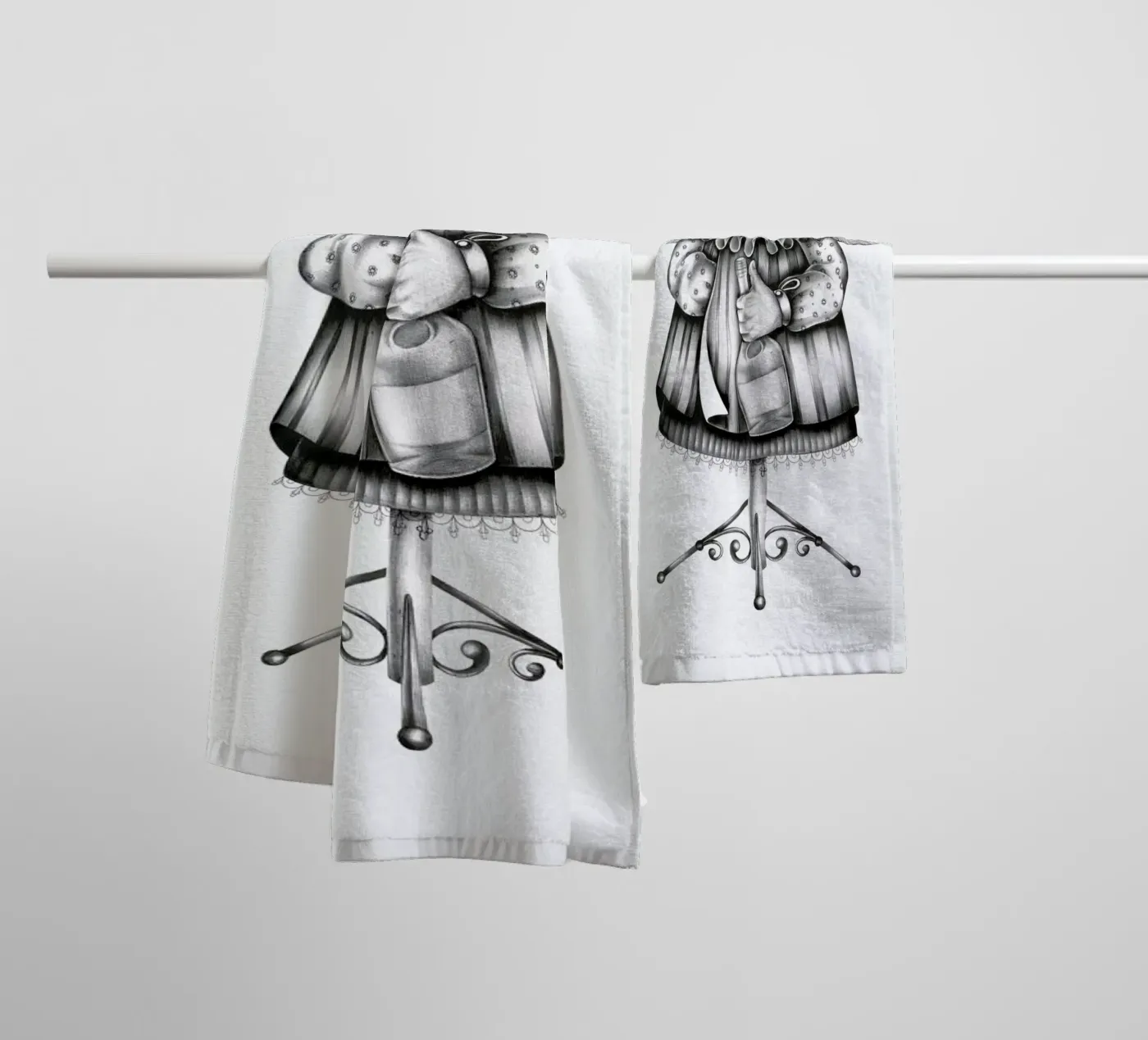 Fish towel by Maria Vdovichenko