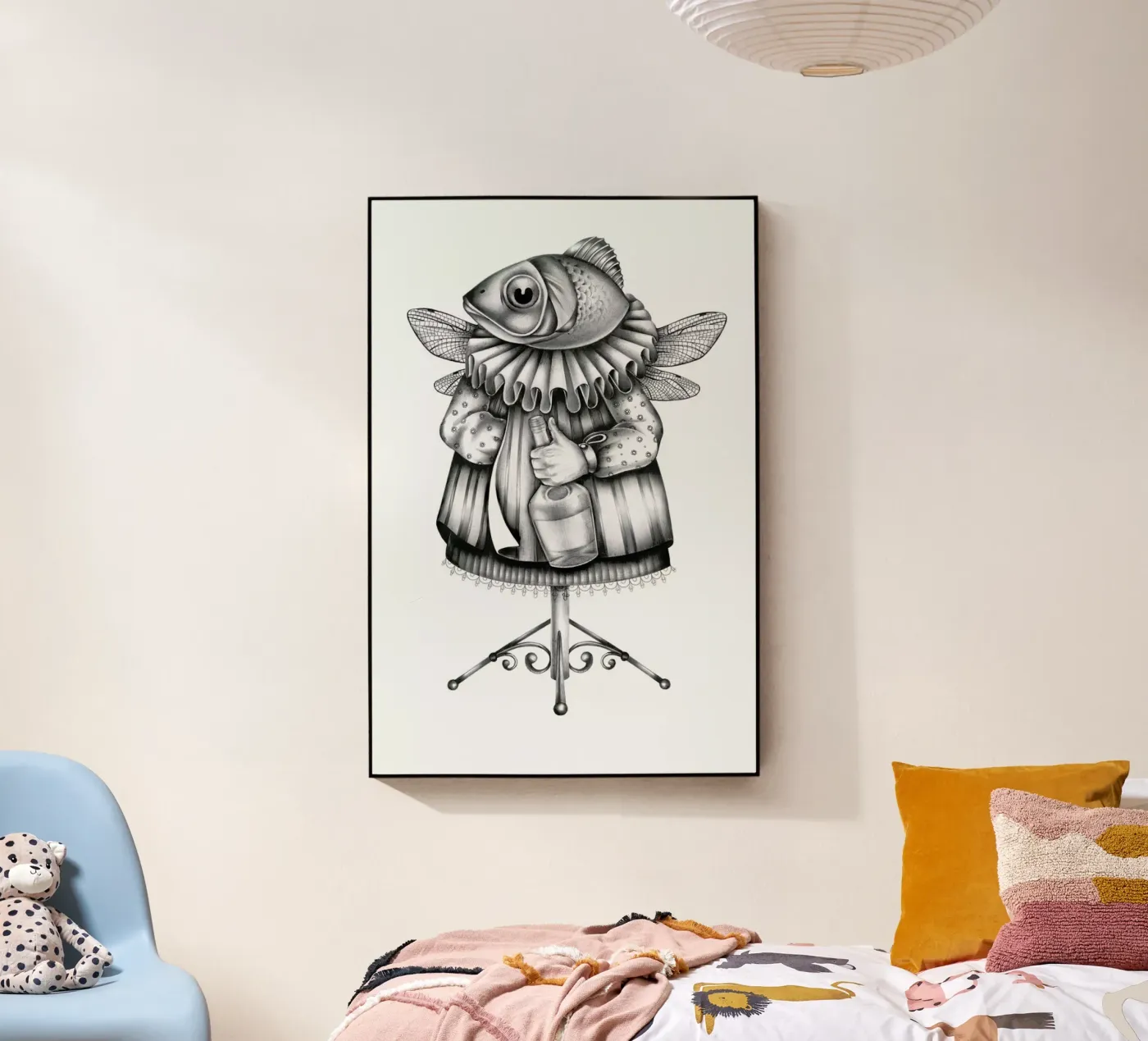 Fish acrylic glass by Maria Vdovichenko