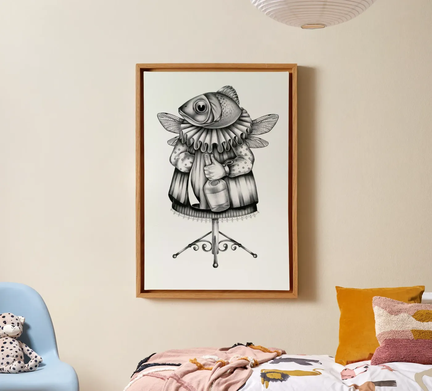 Fish canvas by Maria Vdovichenko