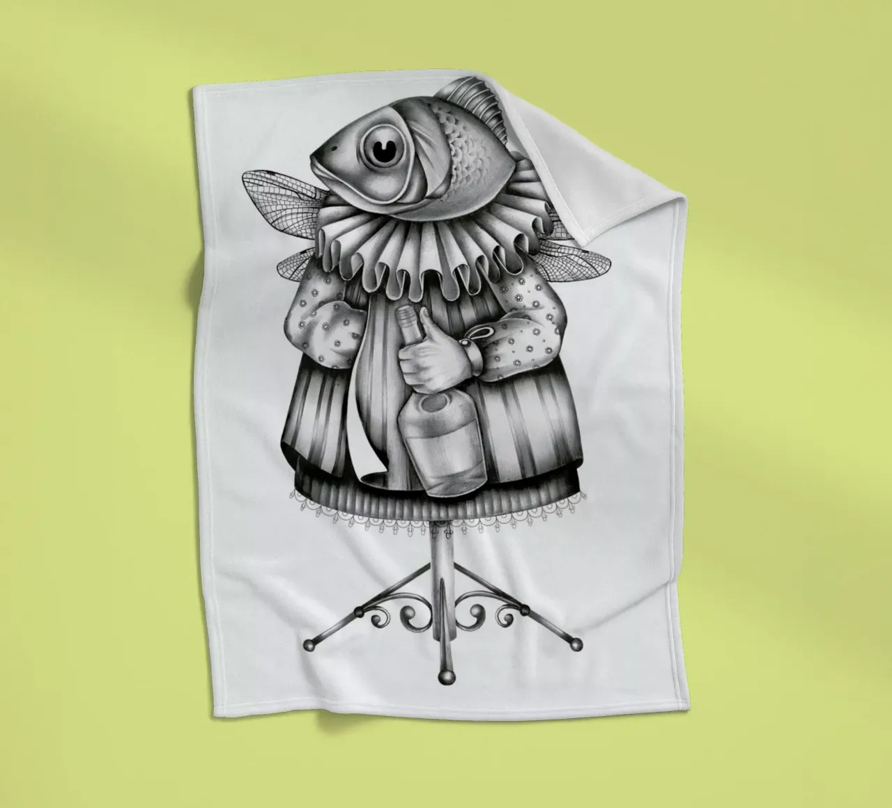 Fish Fleecedecke von Maria Vdovichenko