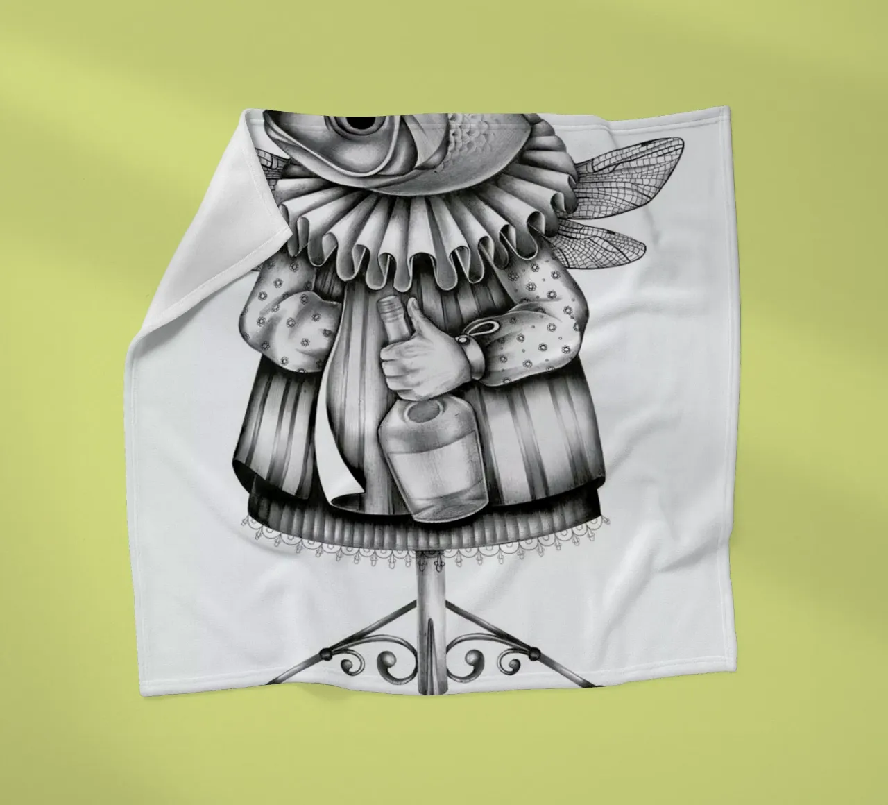 Fish Fleecedecke von Maria Vdovichenko