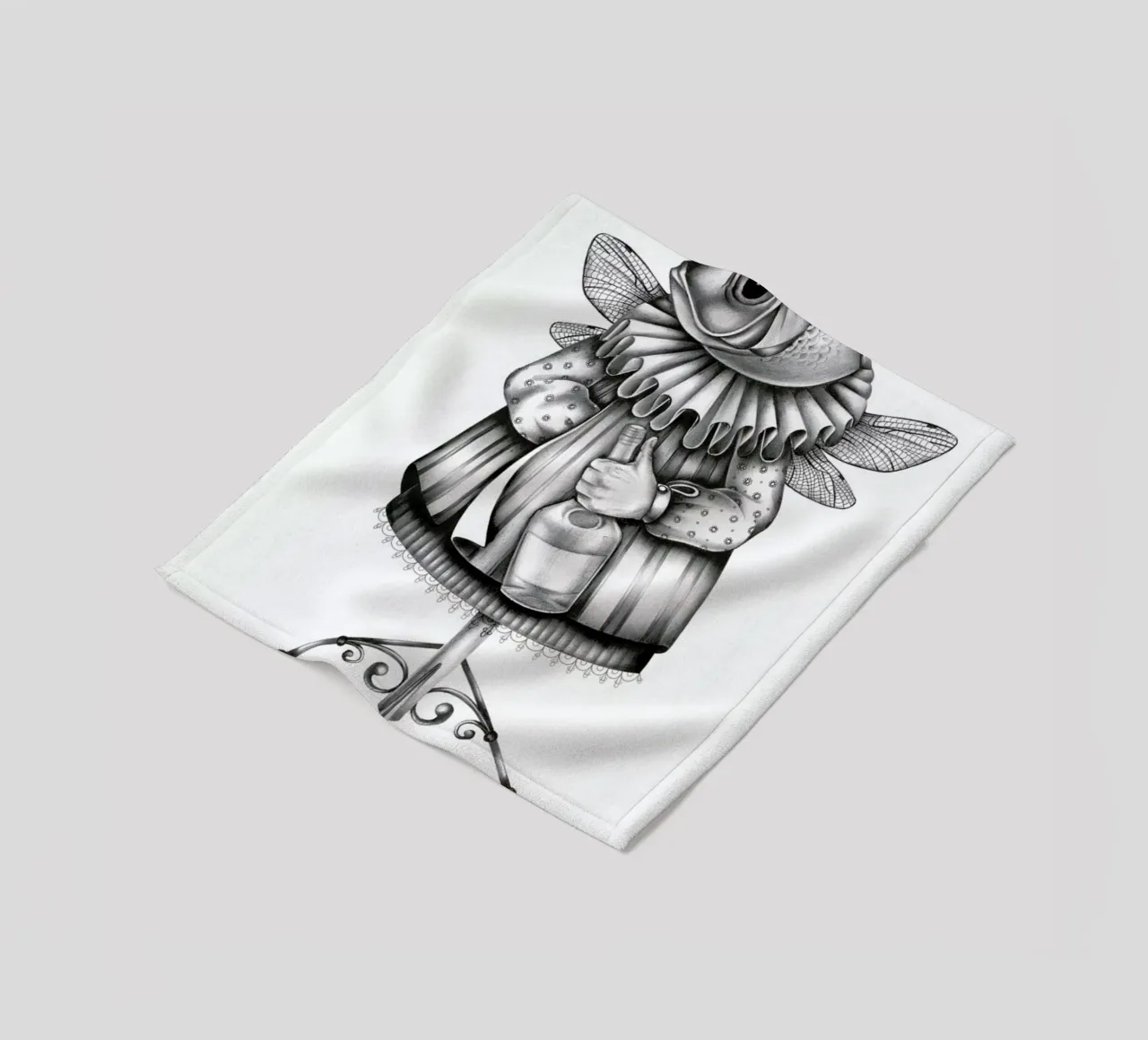 Fish Fleecedecke von Maria Vdovichenko