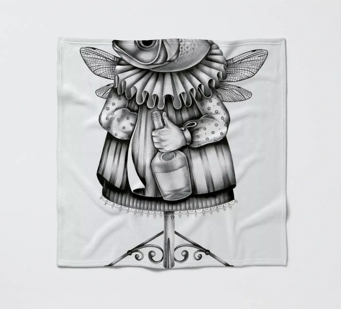 Fish Fleecedecke von Maria Vdovichenko