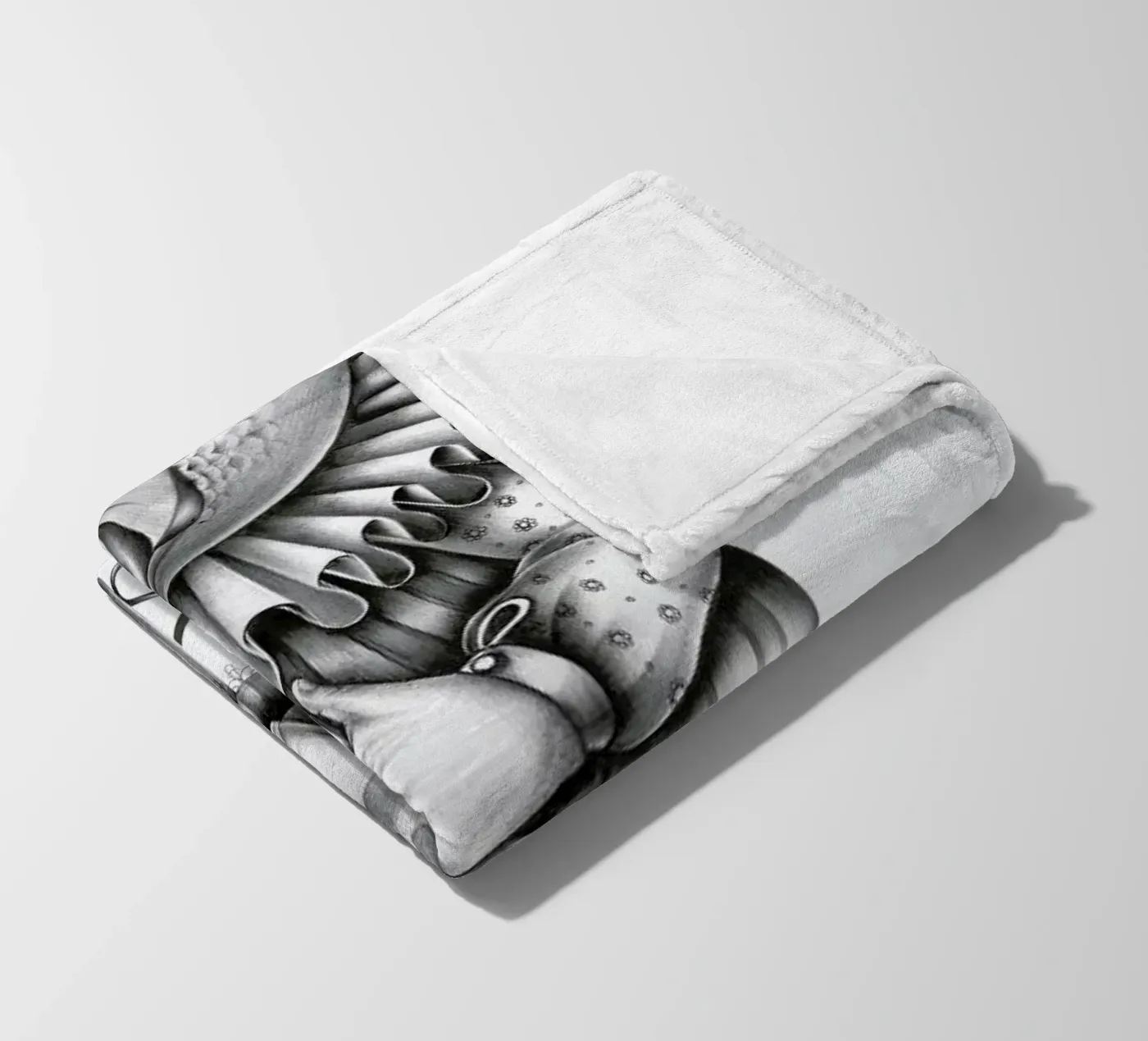Fish fleece blanket by Maria Vdovichenko