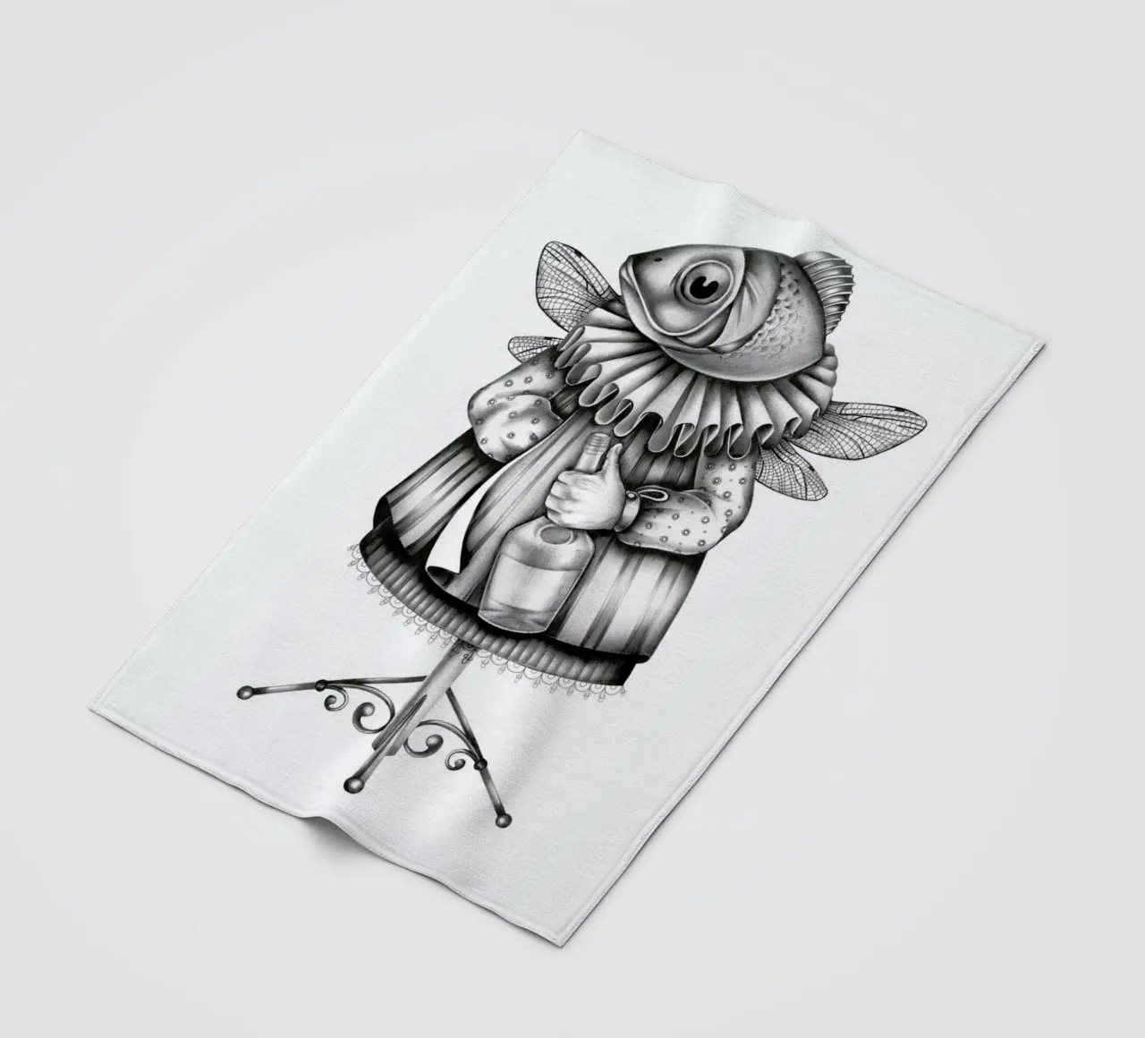 Fish Fleecedecke von Maria Vdovichenko