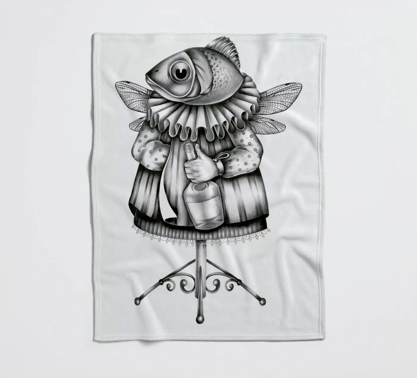 Fish Fleecedecke von Maria Vdovichenko