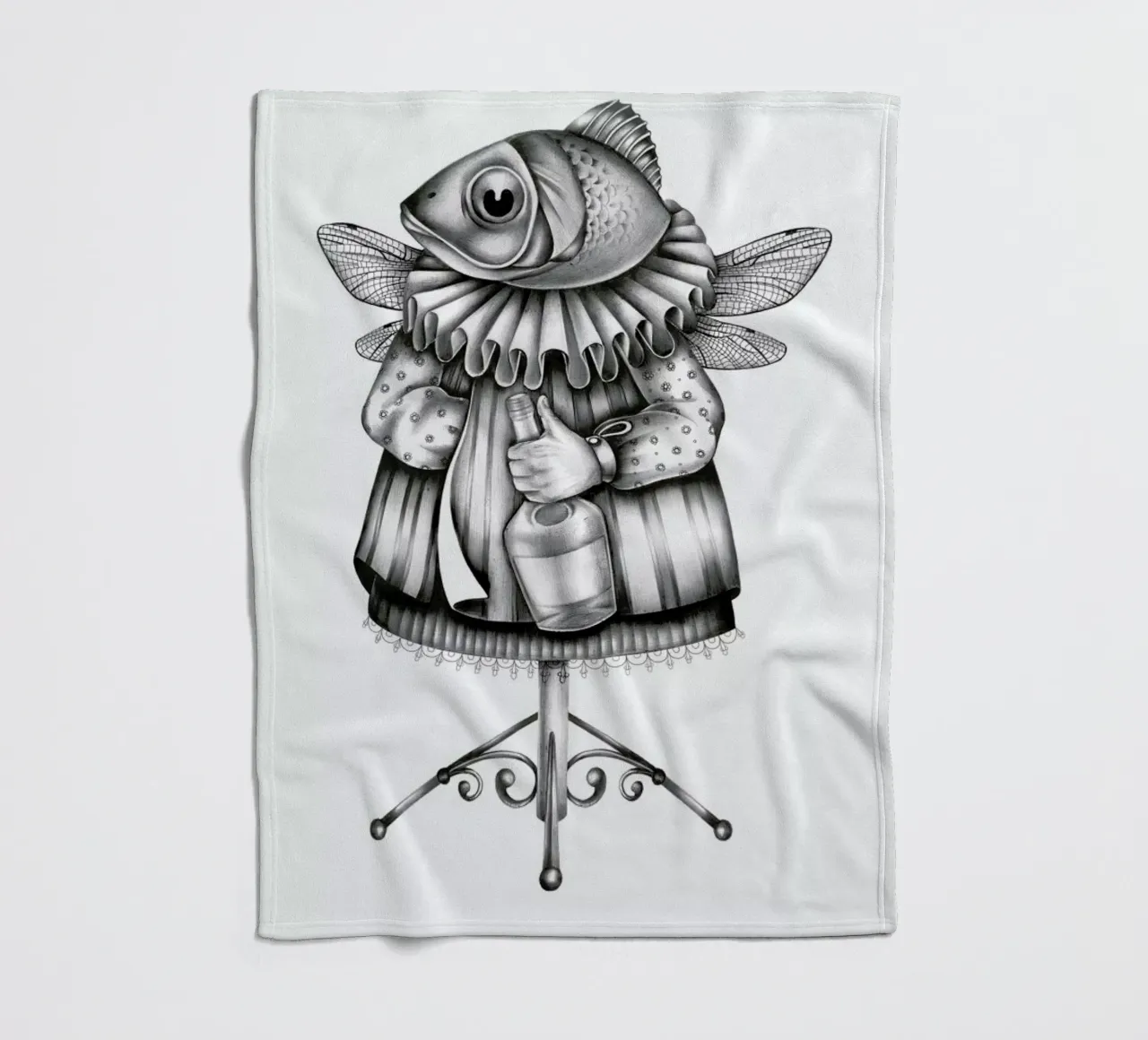 Fish Fleecedecke von Maria Vdovichenko