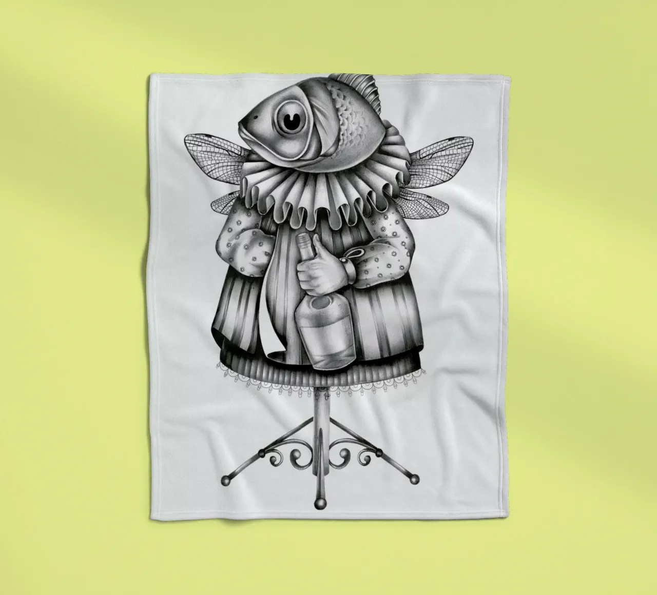 Fish Fleecedecke von Maria Vdovichenko