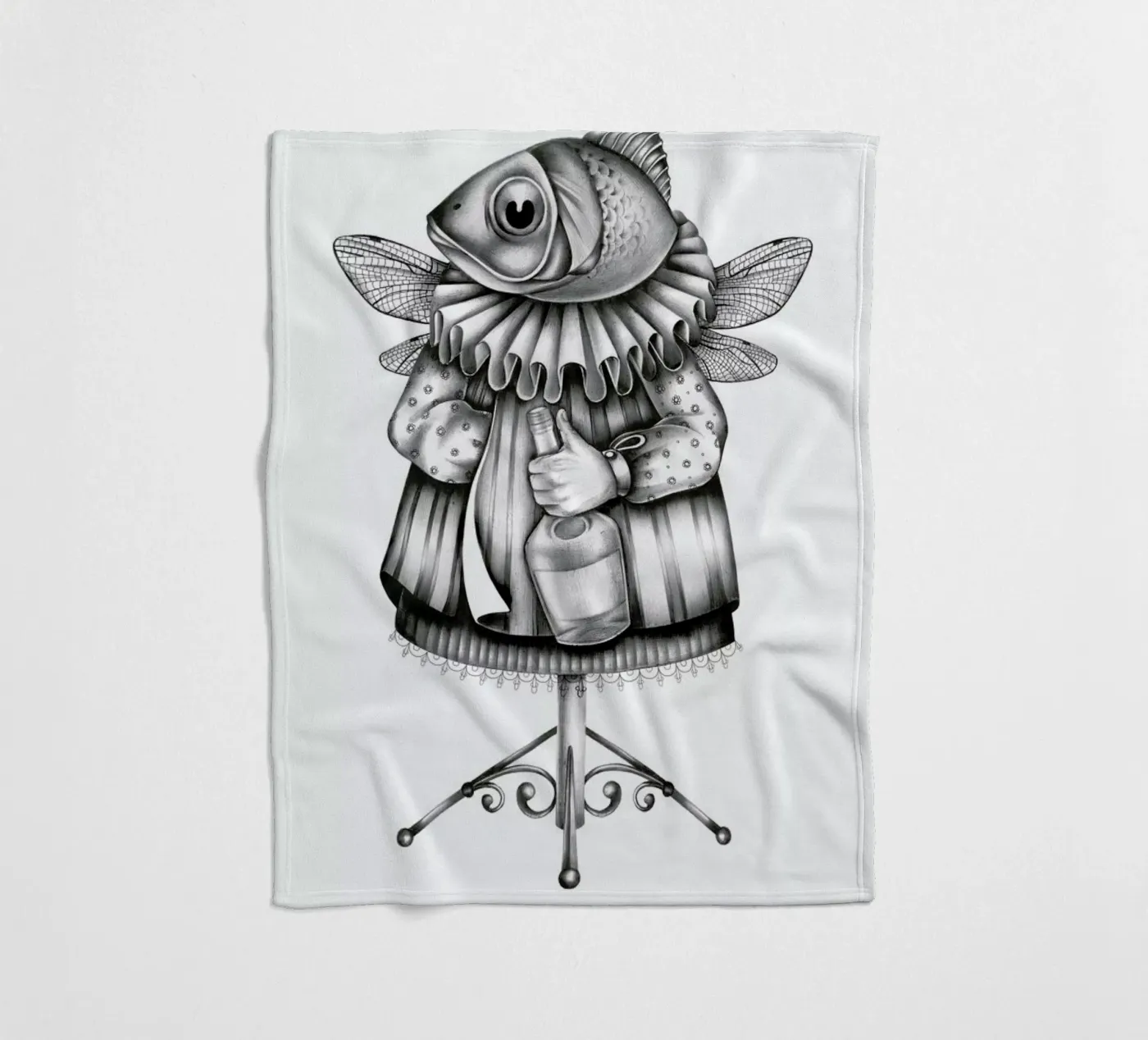 Fish Fleecedecke von Maria Vdovichenko