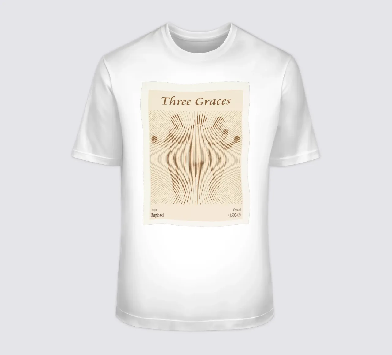 Three Graces by Raphael t-shirt by Doa Project