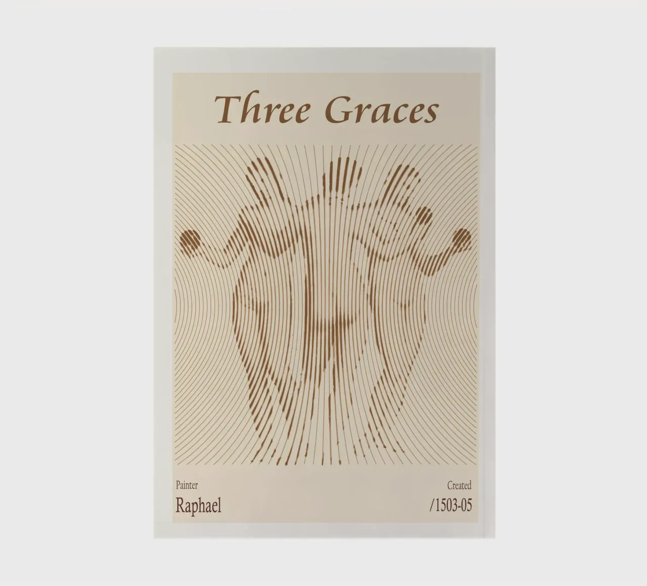 Three Graces by Raphael notebook by Doa Project