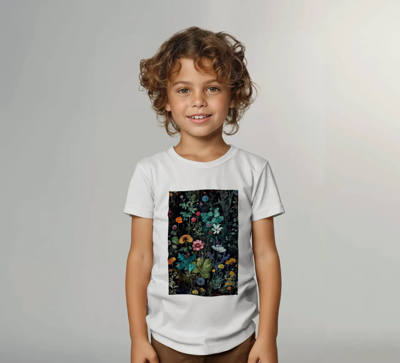 Blumen Wiese Natur Kunst A Kinder T-Shirt von Justyna Jaszke JBJart