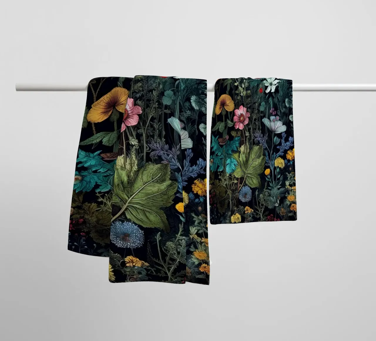 Fiori prato natura arte A asciugamano da bagno da Justyna Jaszke JBJart