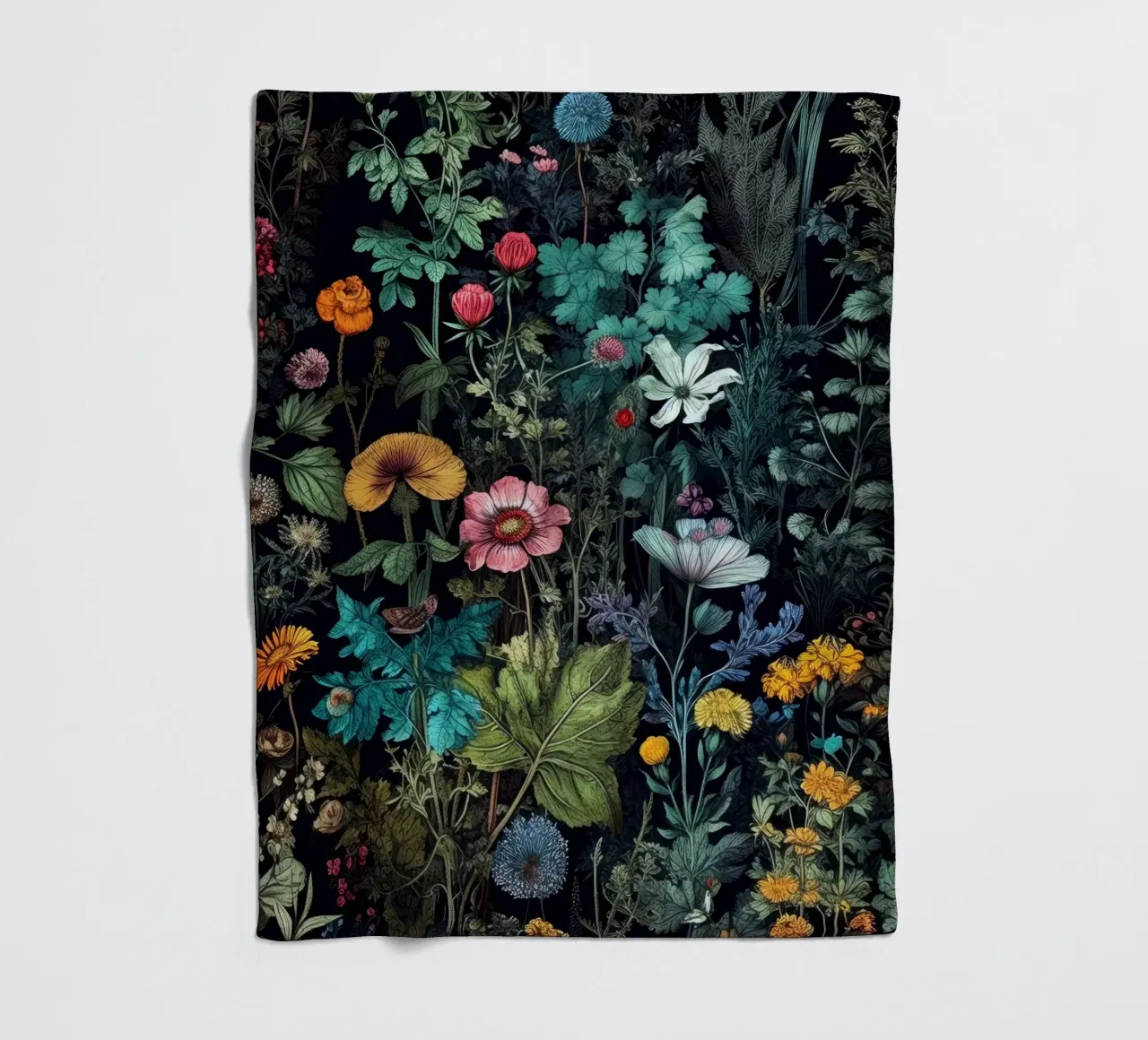 Fiori prato natura arte A coperta in pile da Justyna Jaszke JBJart