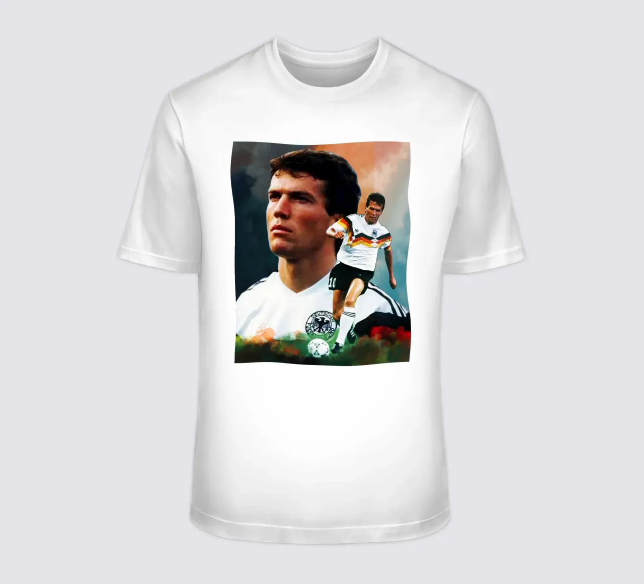Lothar Matthaus, la leggenda t-shirt da Lembayung art