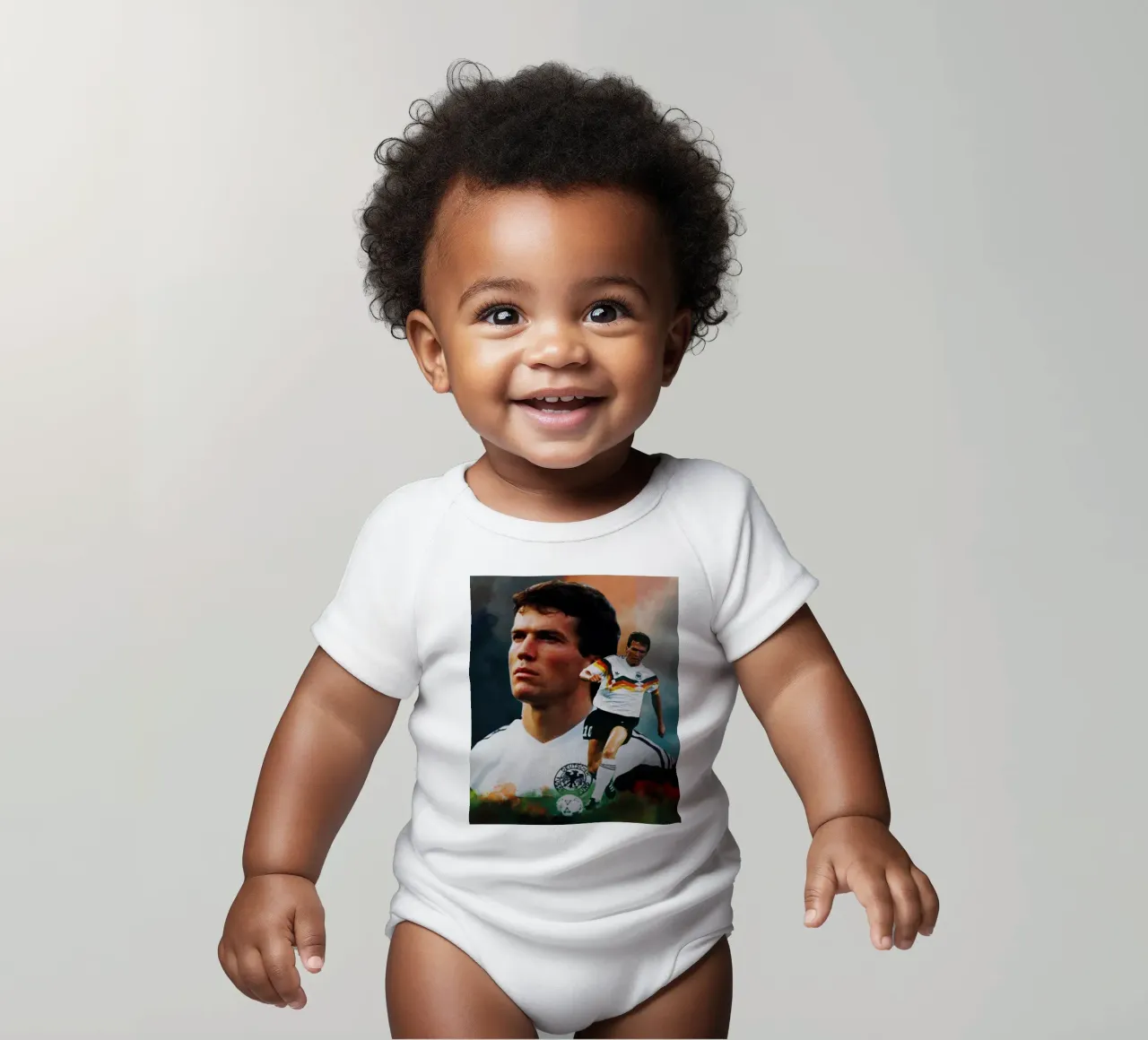 Lothar Matthaus, la leggenda body neonato maniche corte da Lembayung art
