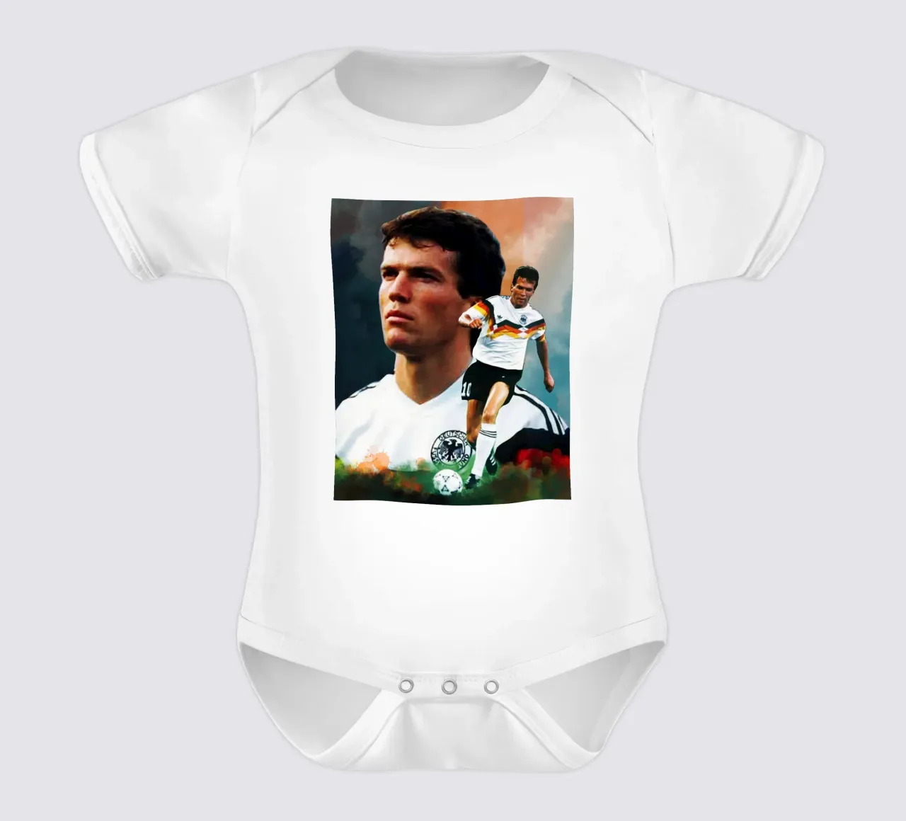 Lothar Matthaus, la leggenda body neonato maniche corte da Lembayung art