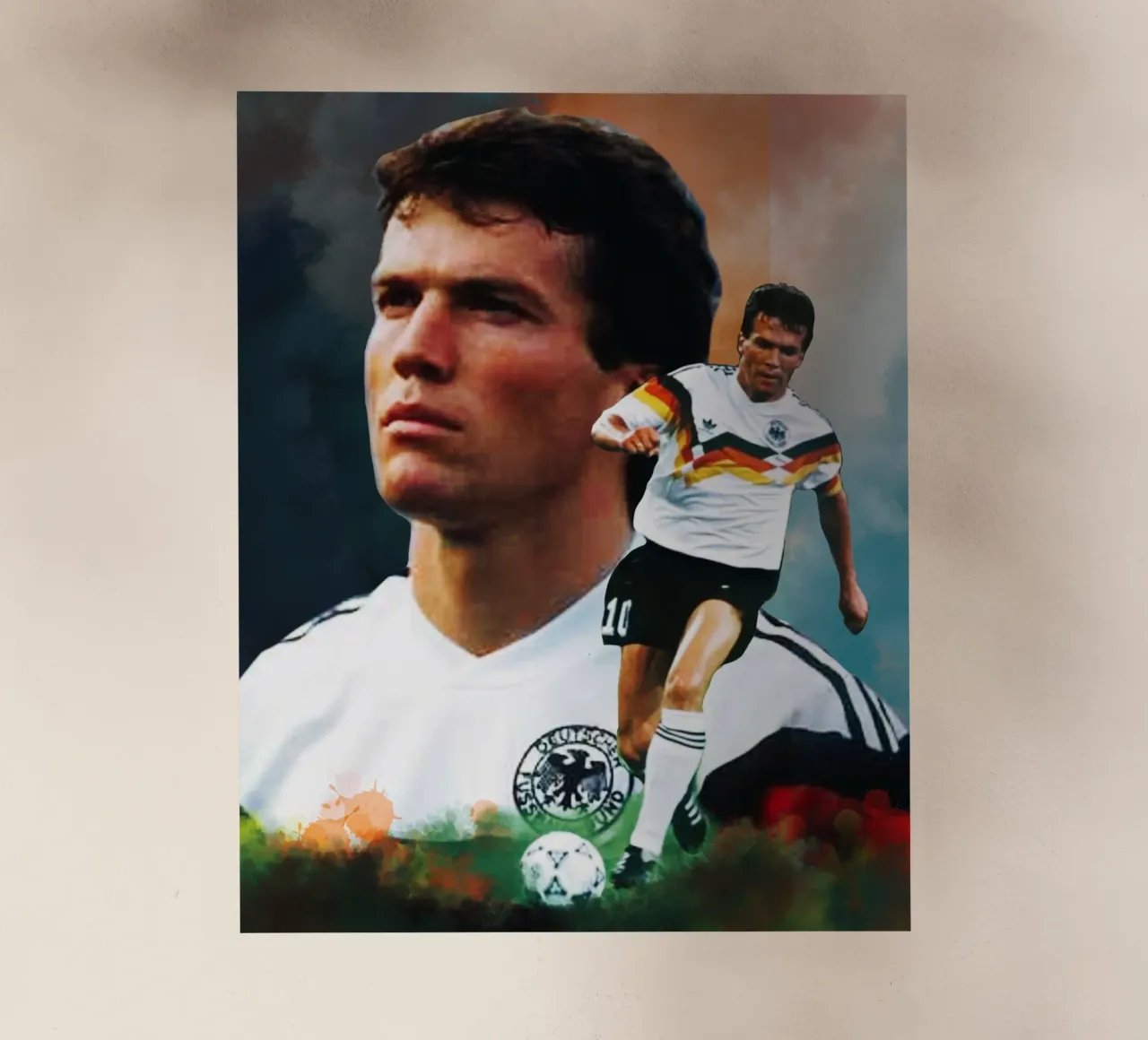 Lothar Matthaus, la leggenda pellicola backlit da Lembayung art