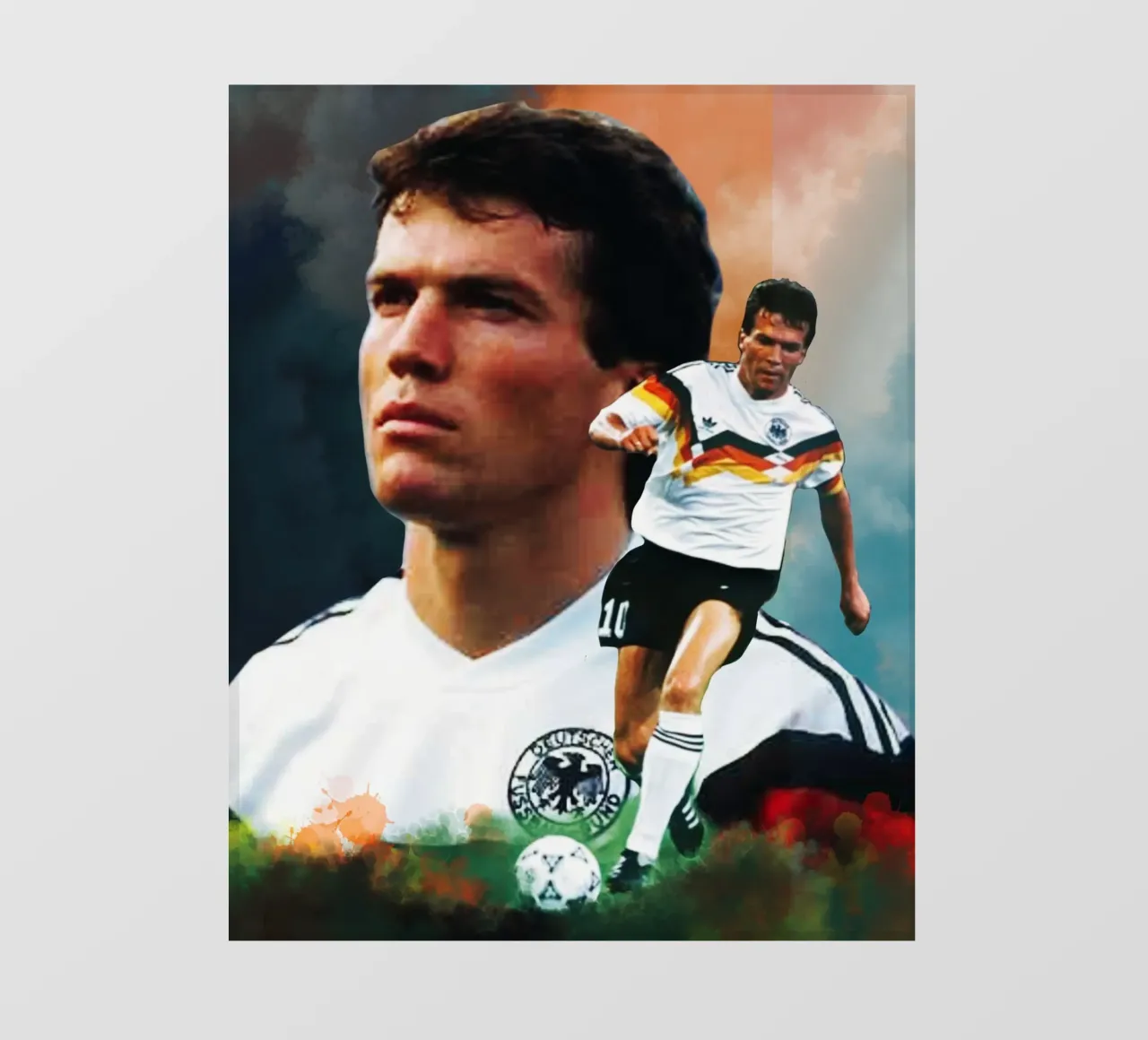 Lothar Matthaus, la leggenda pellicola backlit da Lembayung art