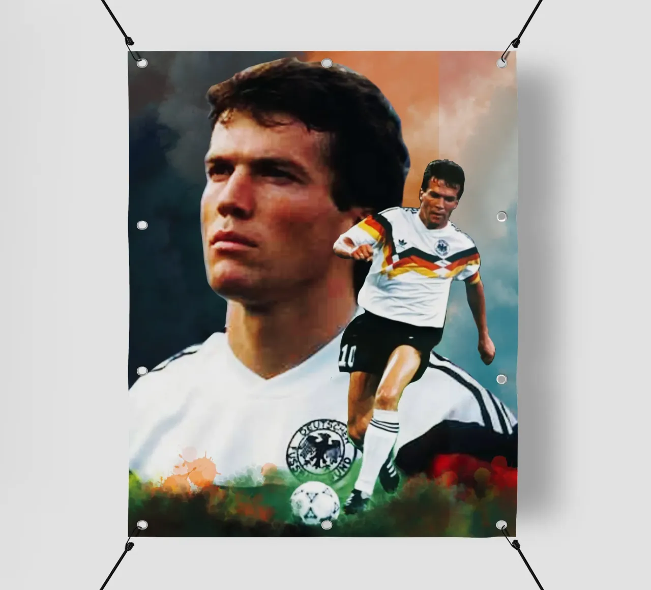 Lothar Matthaus, la leggenda telo in pvc da Lembayung art