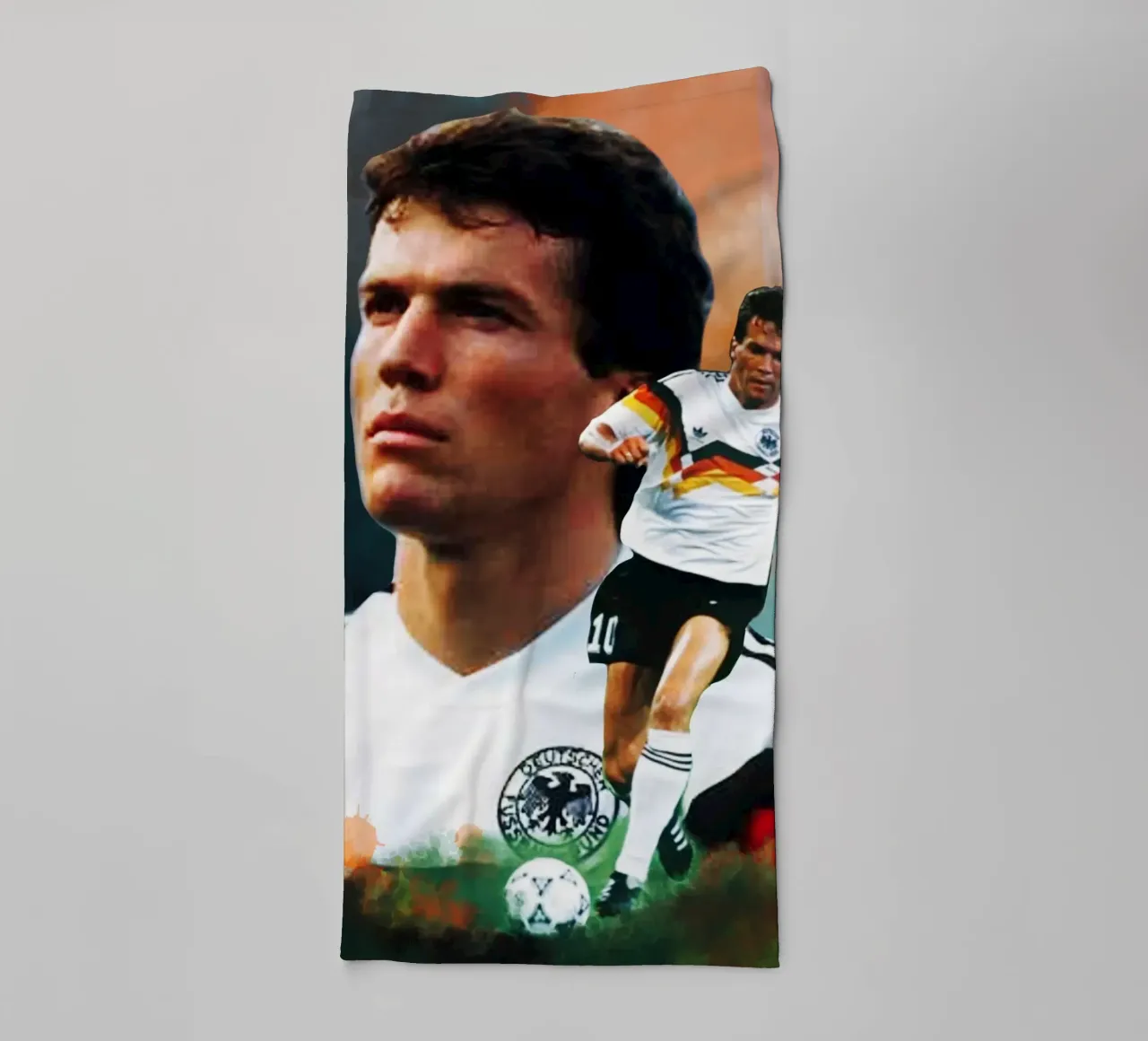 Lothar Matthaus the legend towel by Lembayung art
