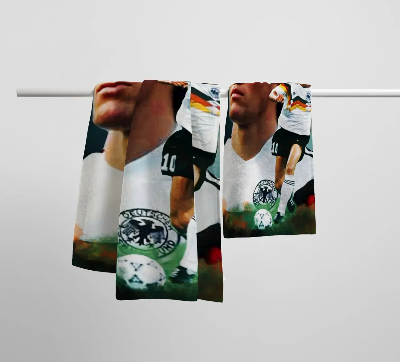 Lothar Matthaus the legend towel by Lembayung art