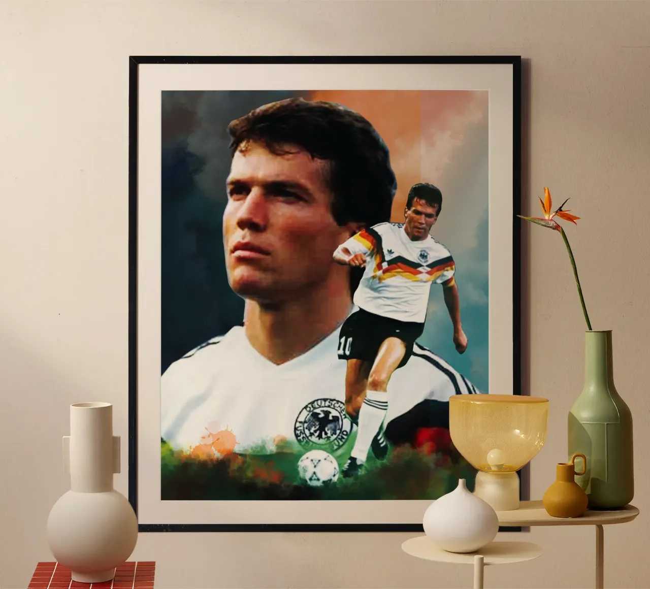 Lothar Matthaus, la leggenda carta hahnemühle da Lembayung art
