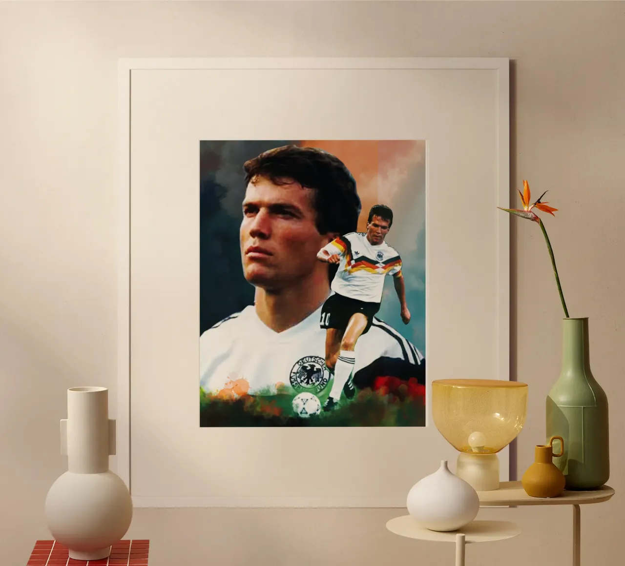 Lothar Matthaus, la leggenda carta hahnemühle da Lembayung art