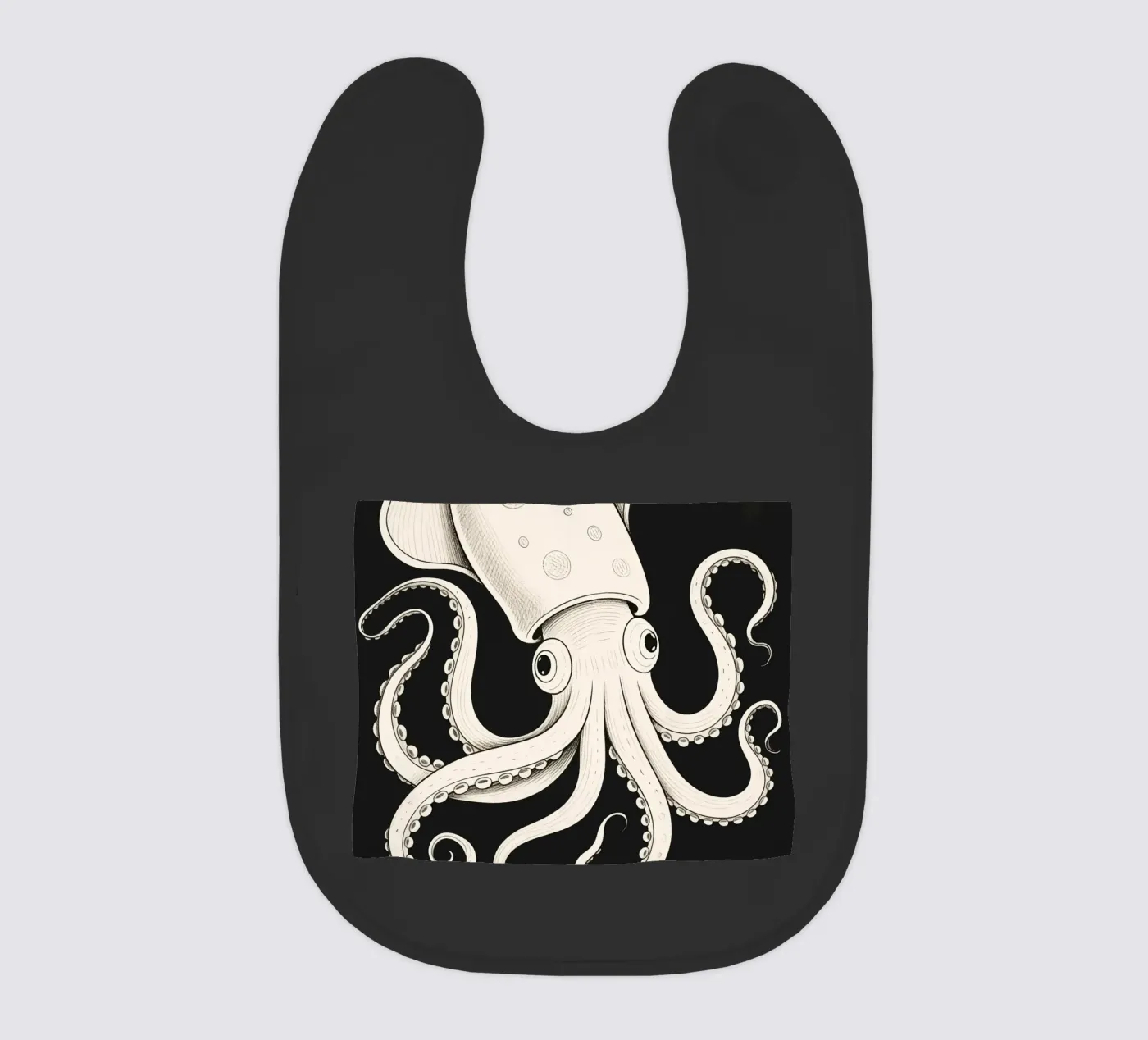 Squid baby bib by knowledge