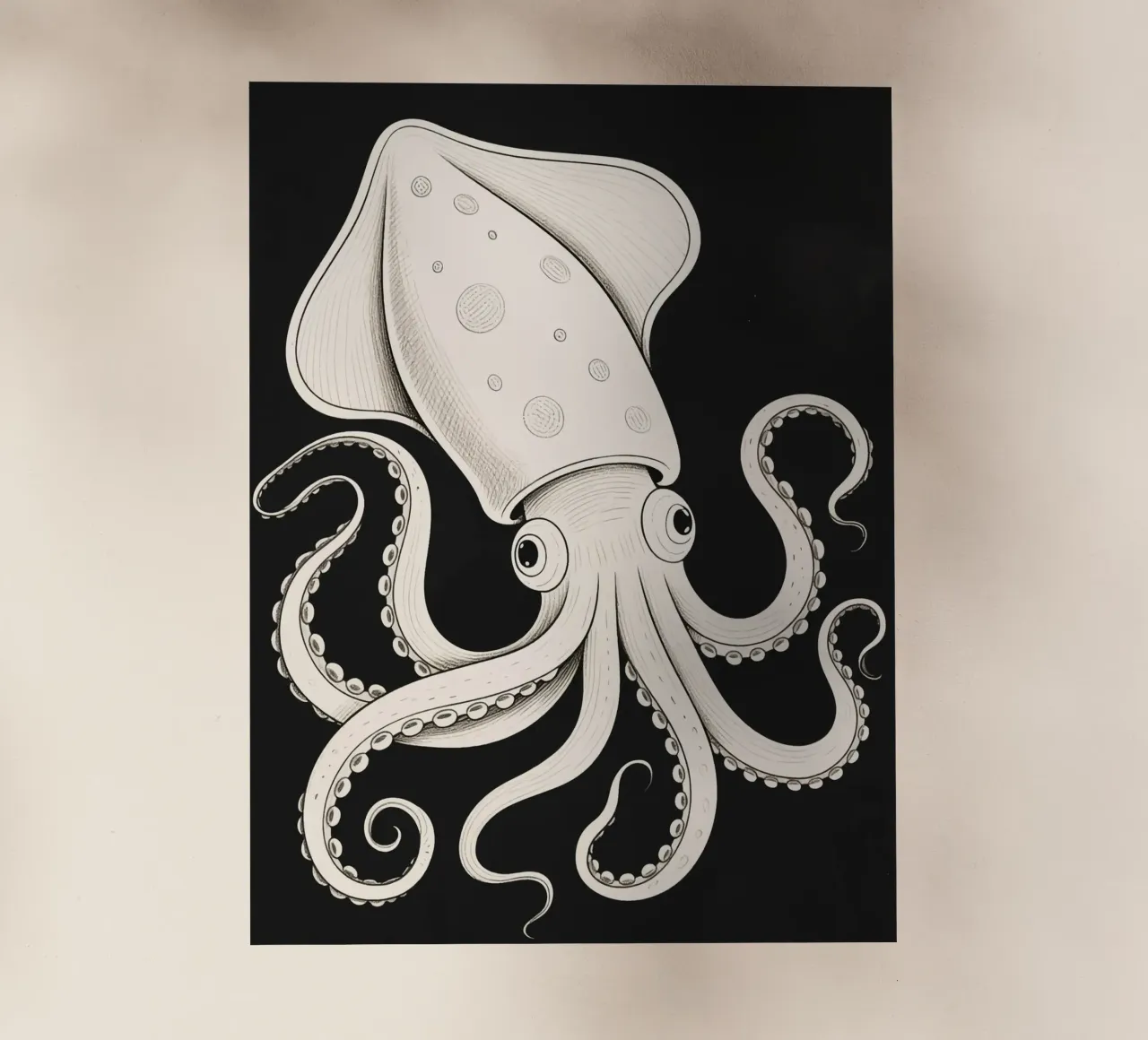 Calamaro pellicola backlit da knowledge