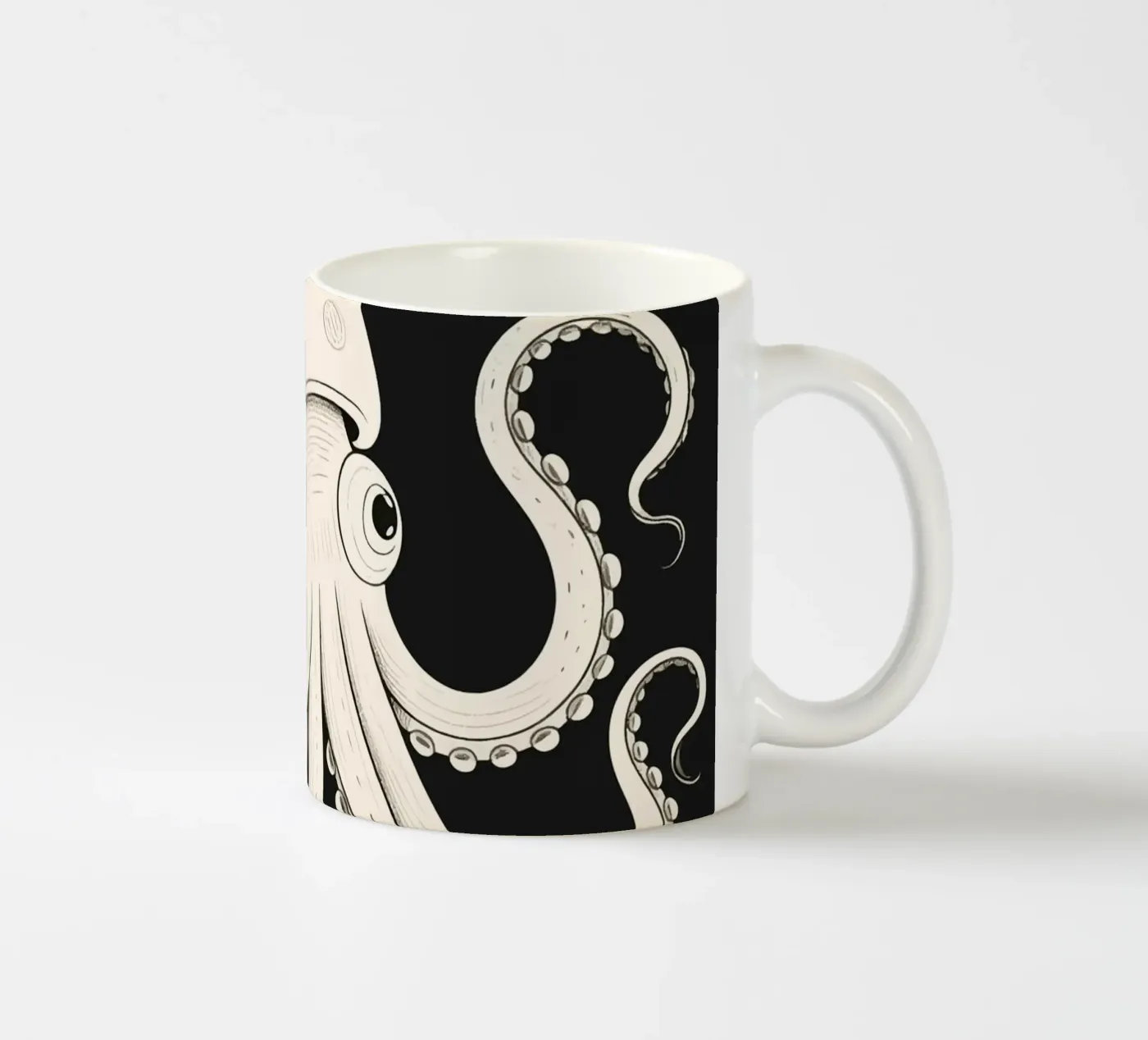 Squid ceramic mug by knowledge