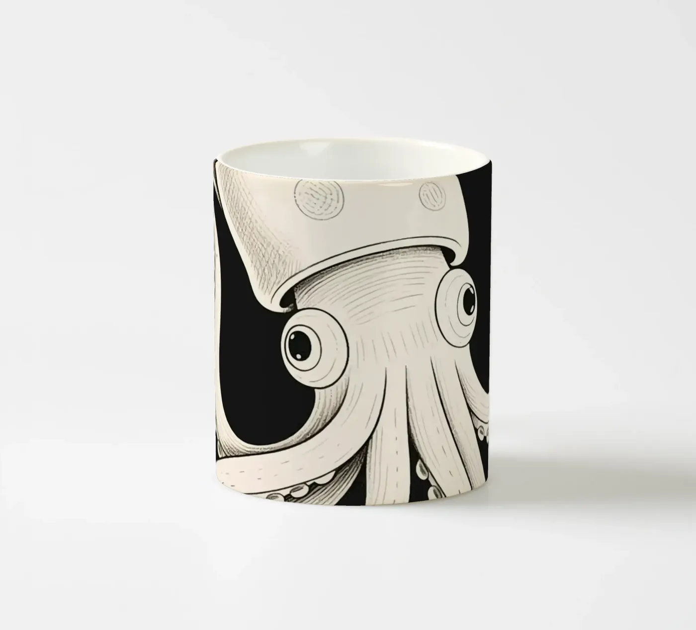 Squid ceramic mug by knowledge