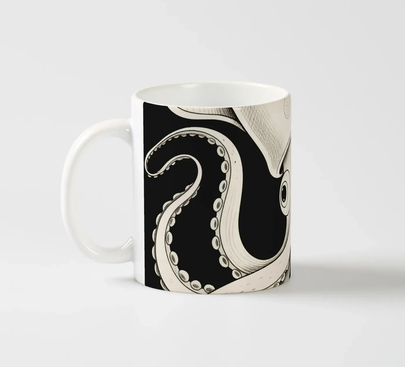 Squid ceramic mug by knowledge