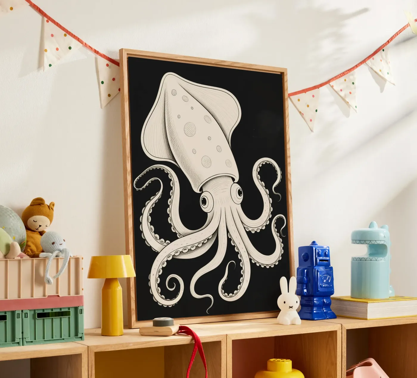 Squid acryl van knowledge