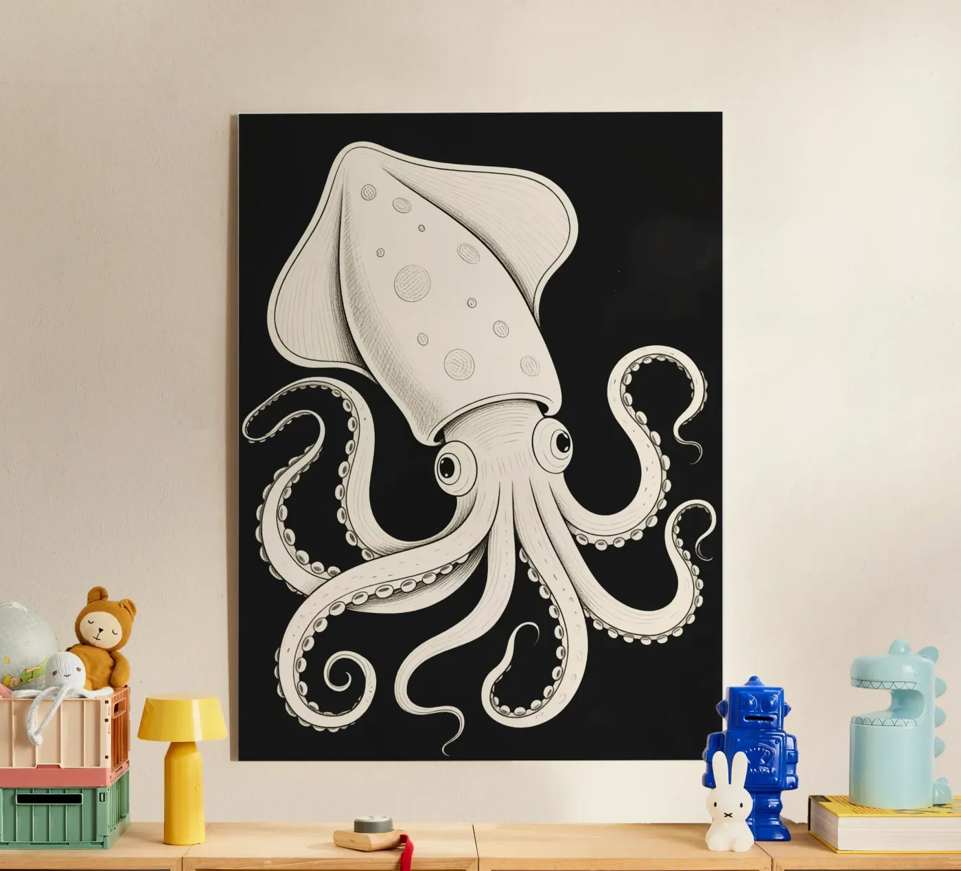 Squid acryl van knowledge