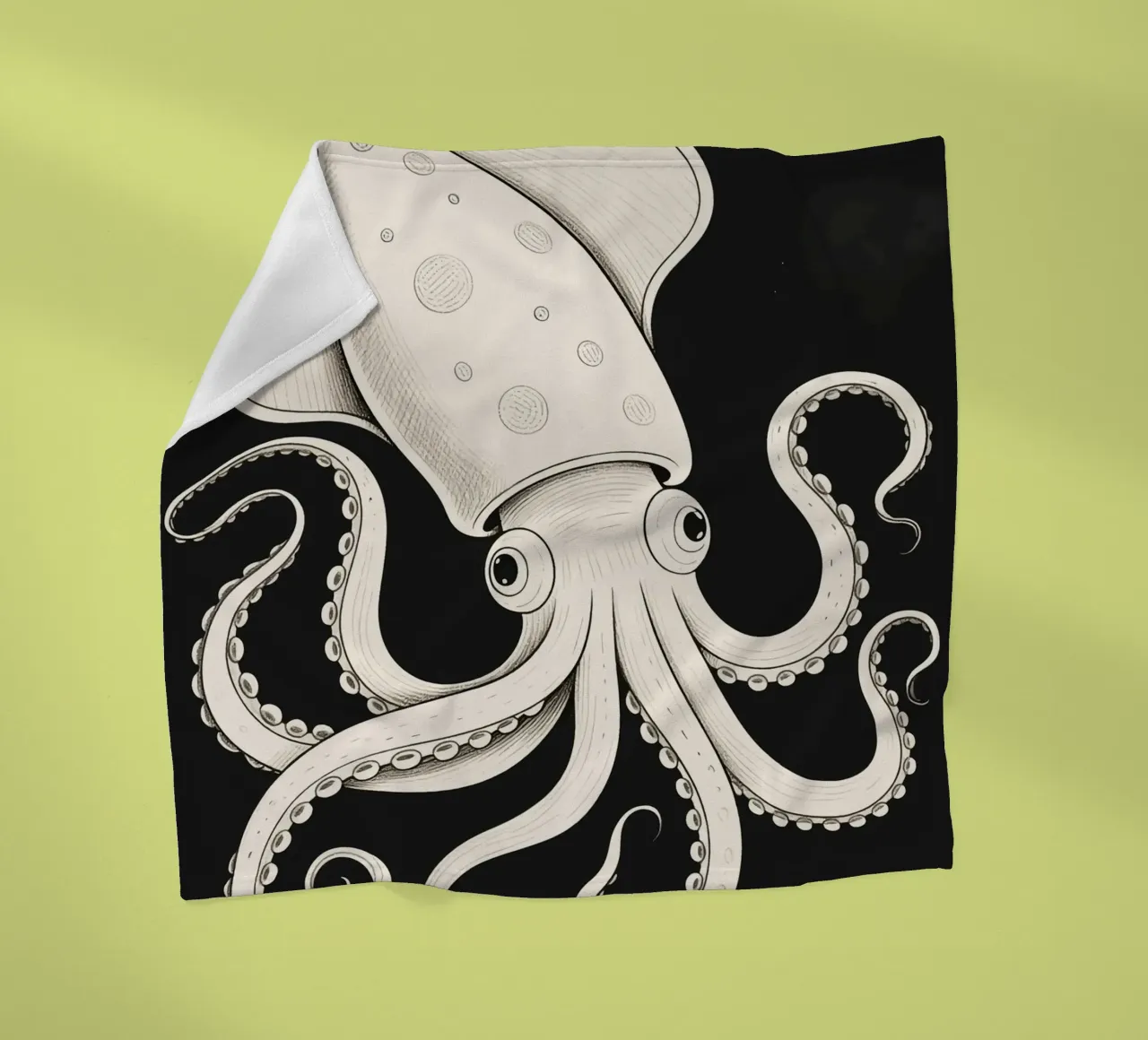 Inktvis fleecedeken van knowledge