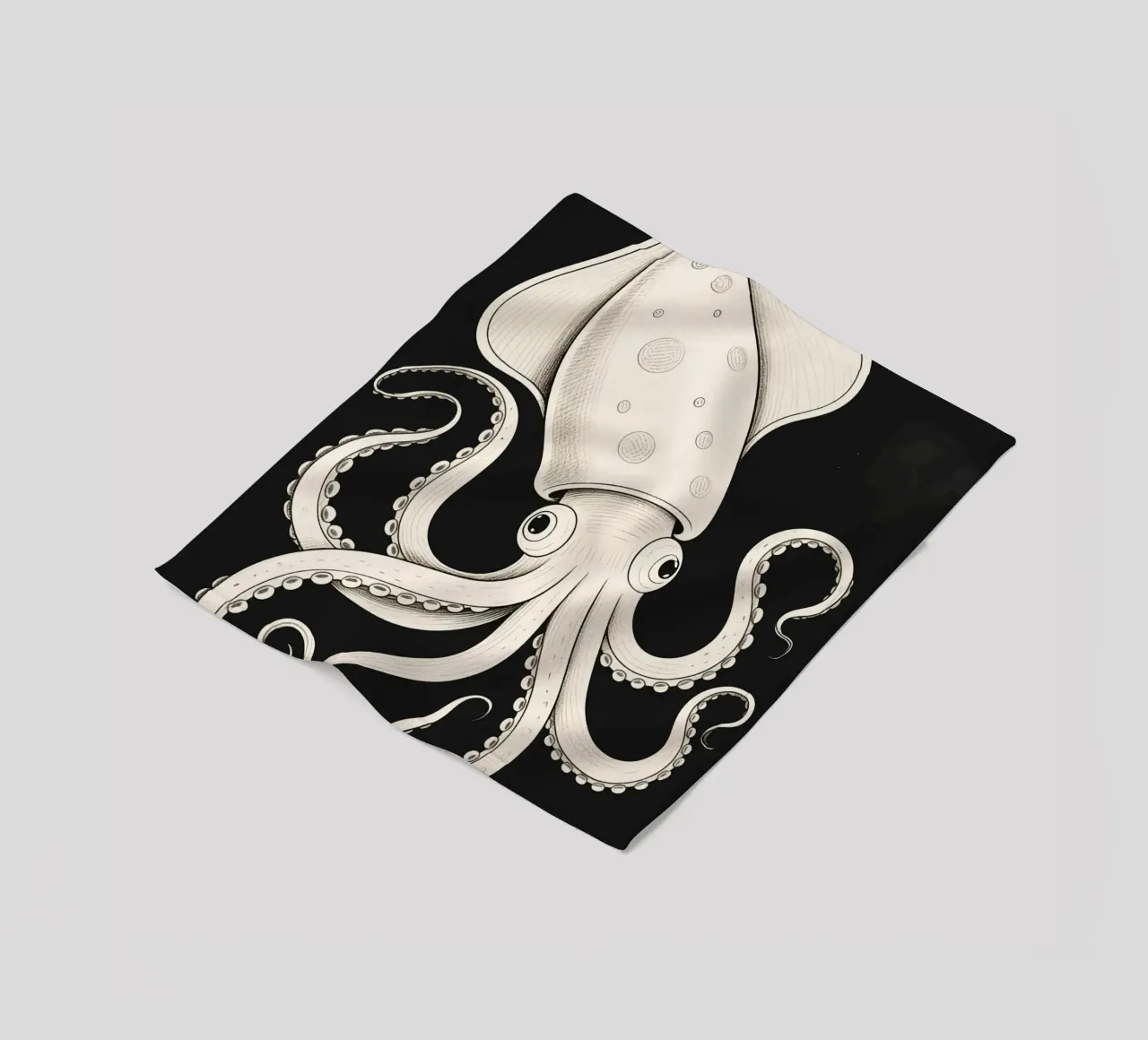 Inktvis fleecedeken van knowledge