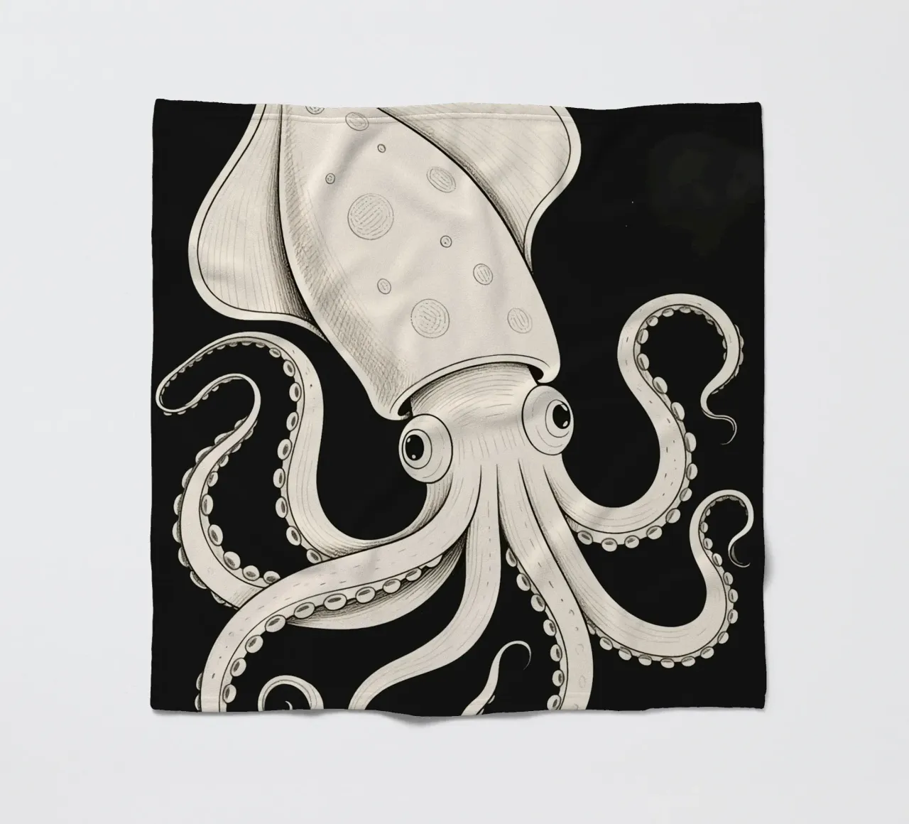 Inktvis fleecedeken van knowledge