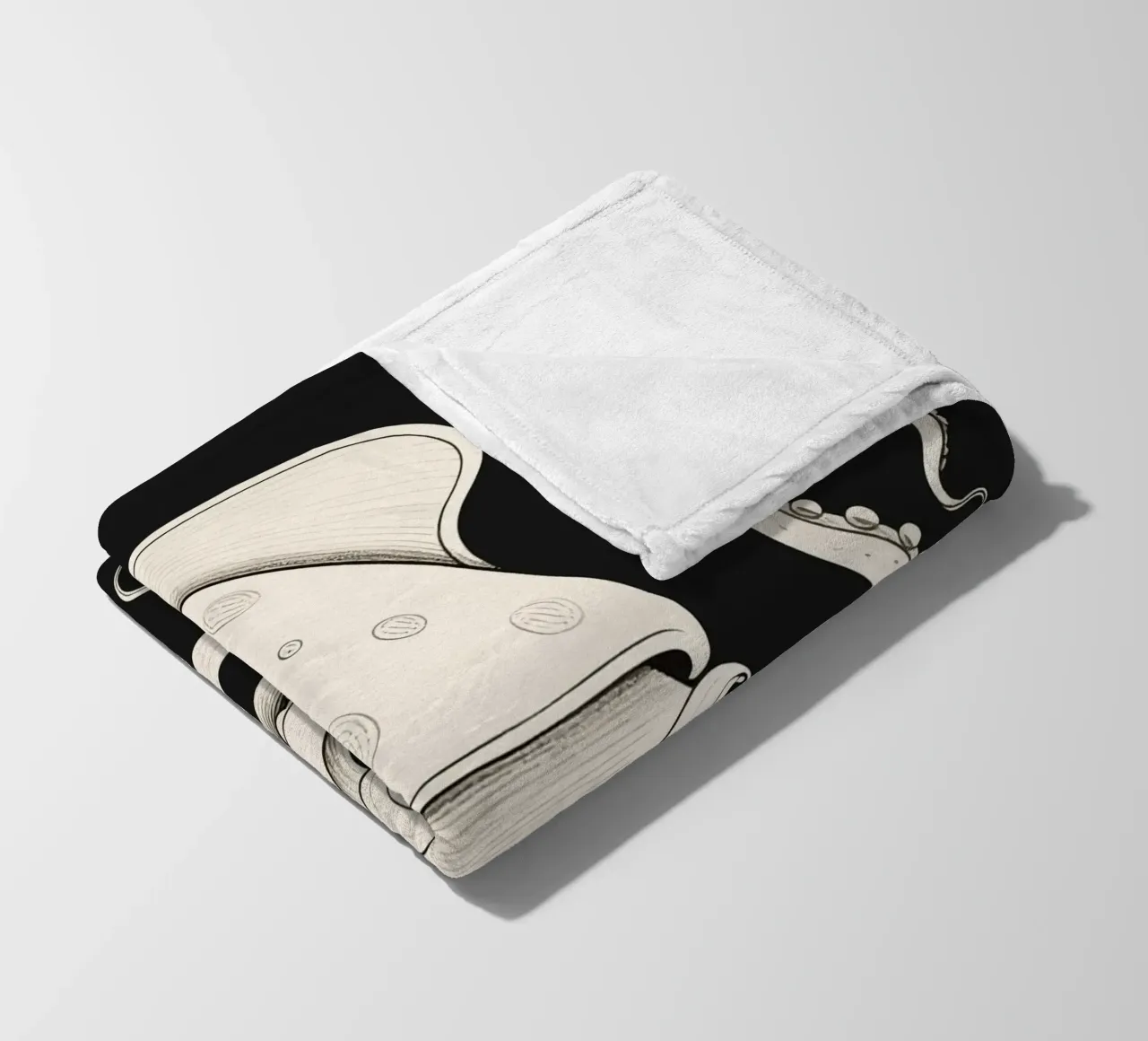 Inktvis fleecedeken van knowledge