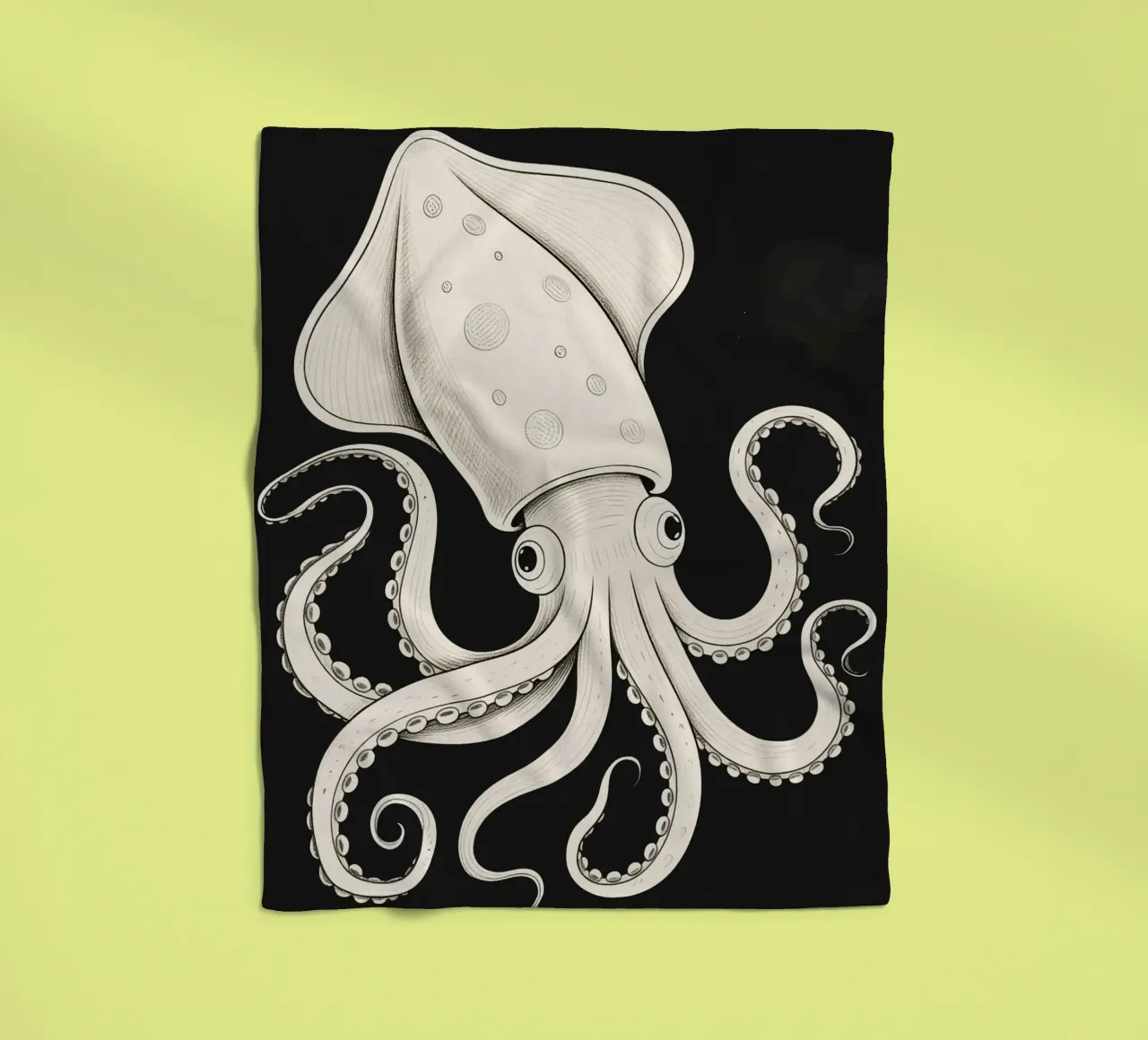 Inktvis fleecedeken van knowledge