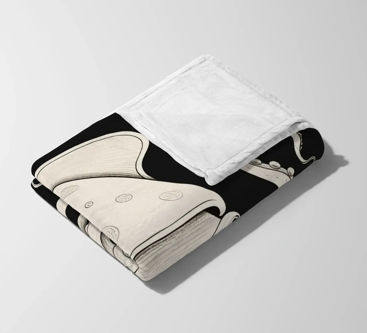 Inktvis fleecedeken van knowledge