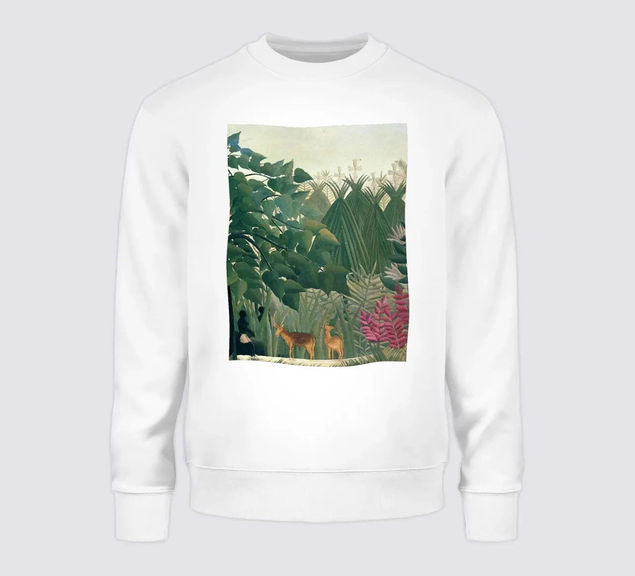 Henri Rousseau - Due cervi felpa da Family ARTWORK